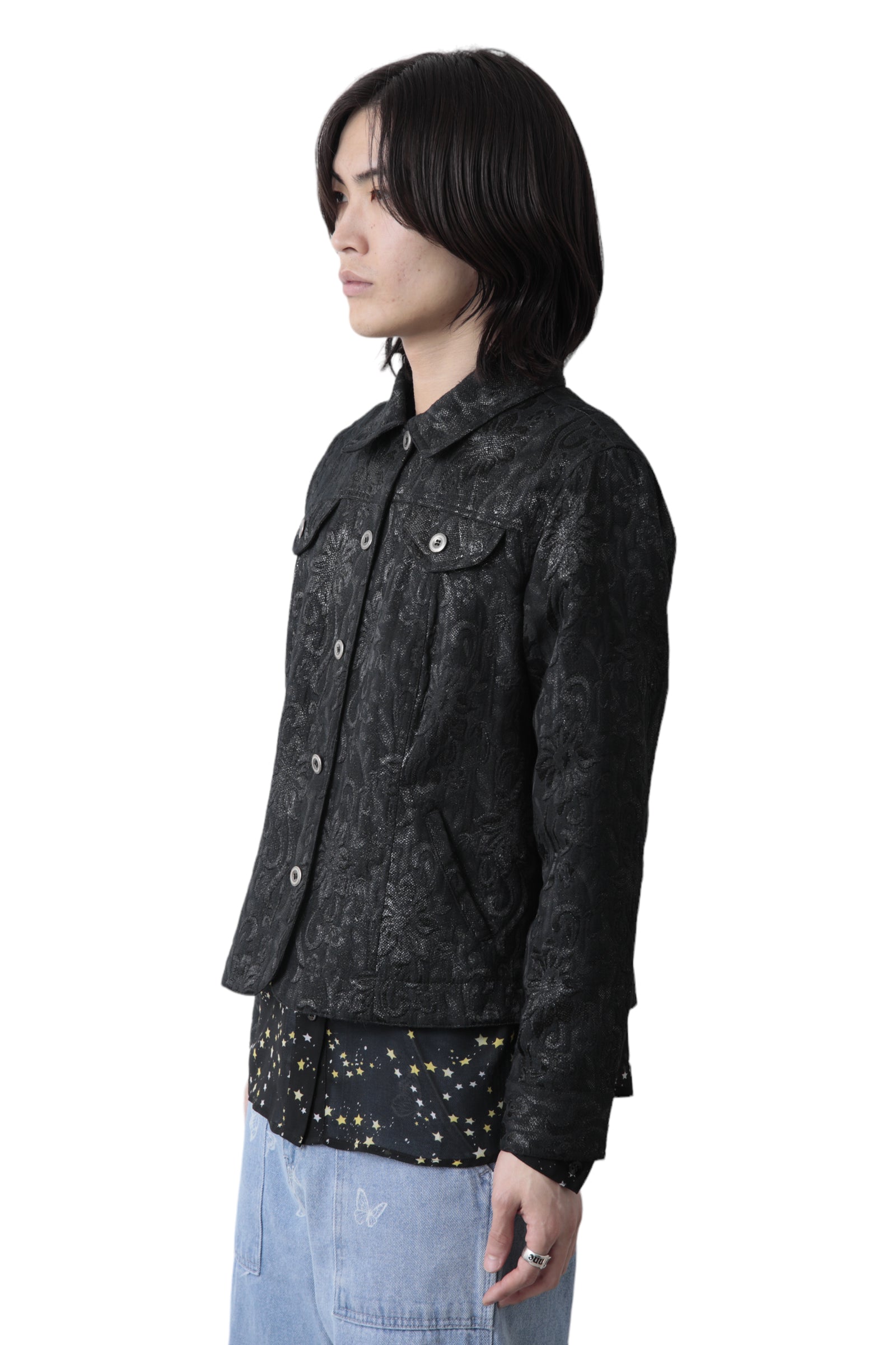 LAME JACQUARD TRACK JACKET