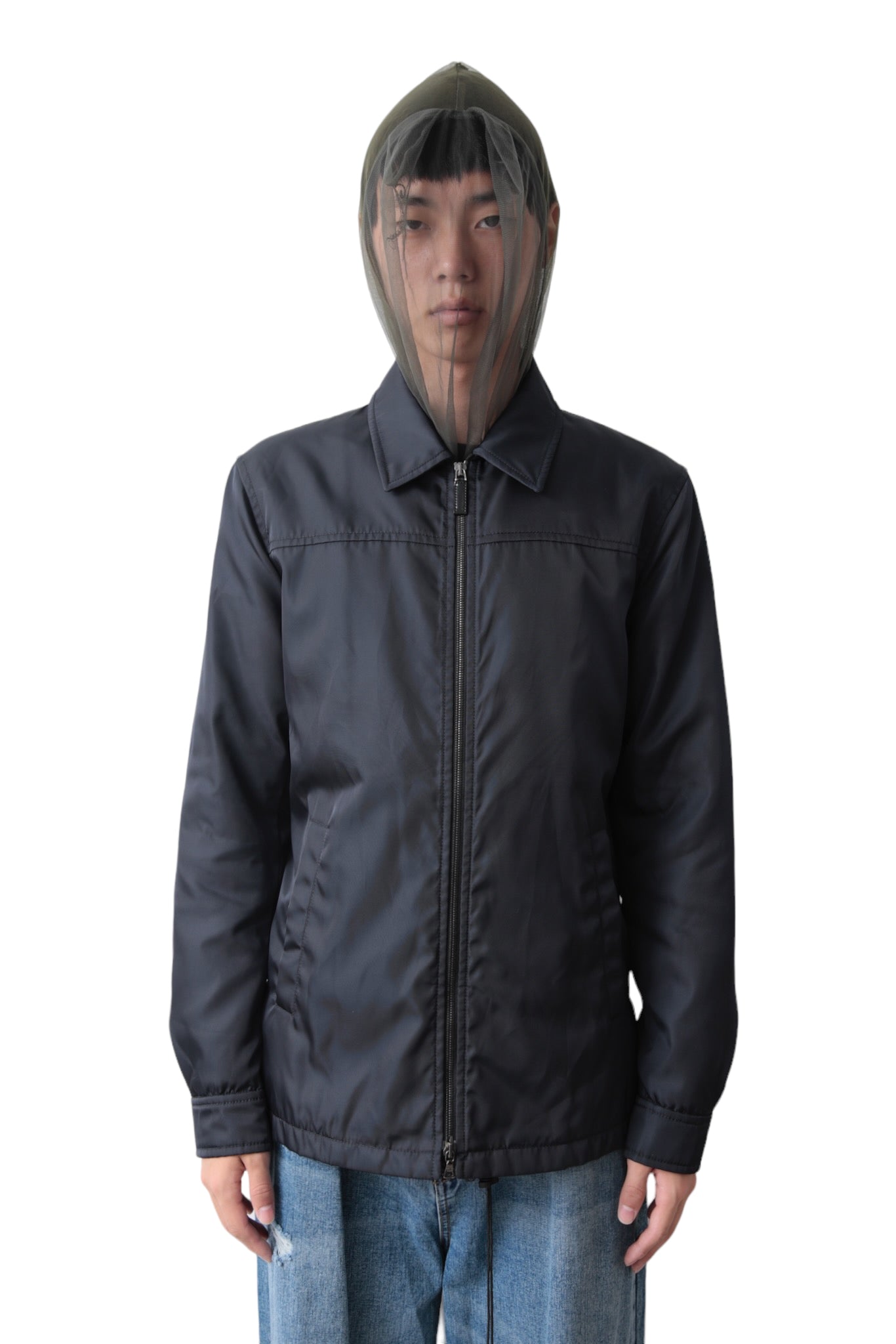 PRADA CLASSIC ZIP UP NYRON JACKET