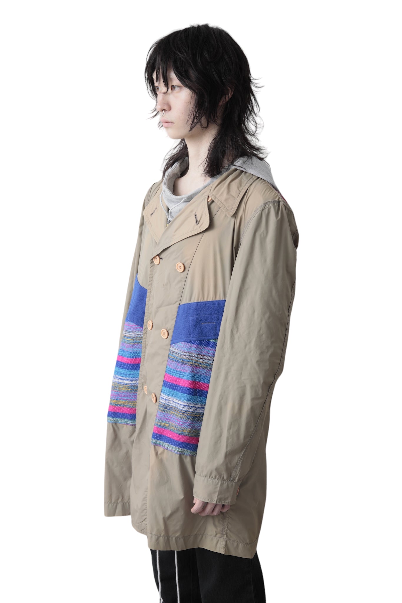 COMME DES GARCONS SHIRT INSIDE OUT COAT