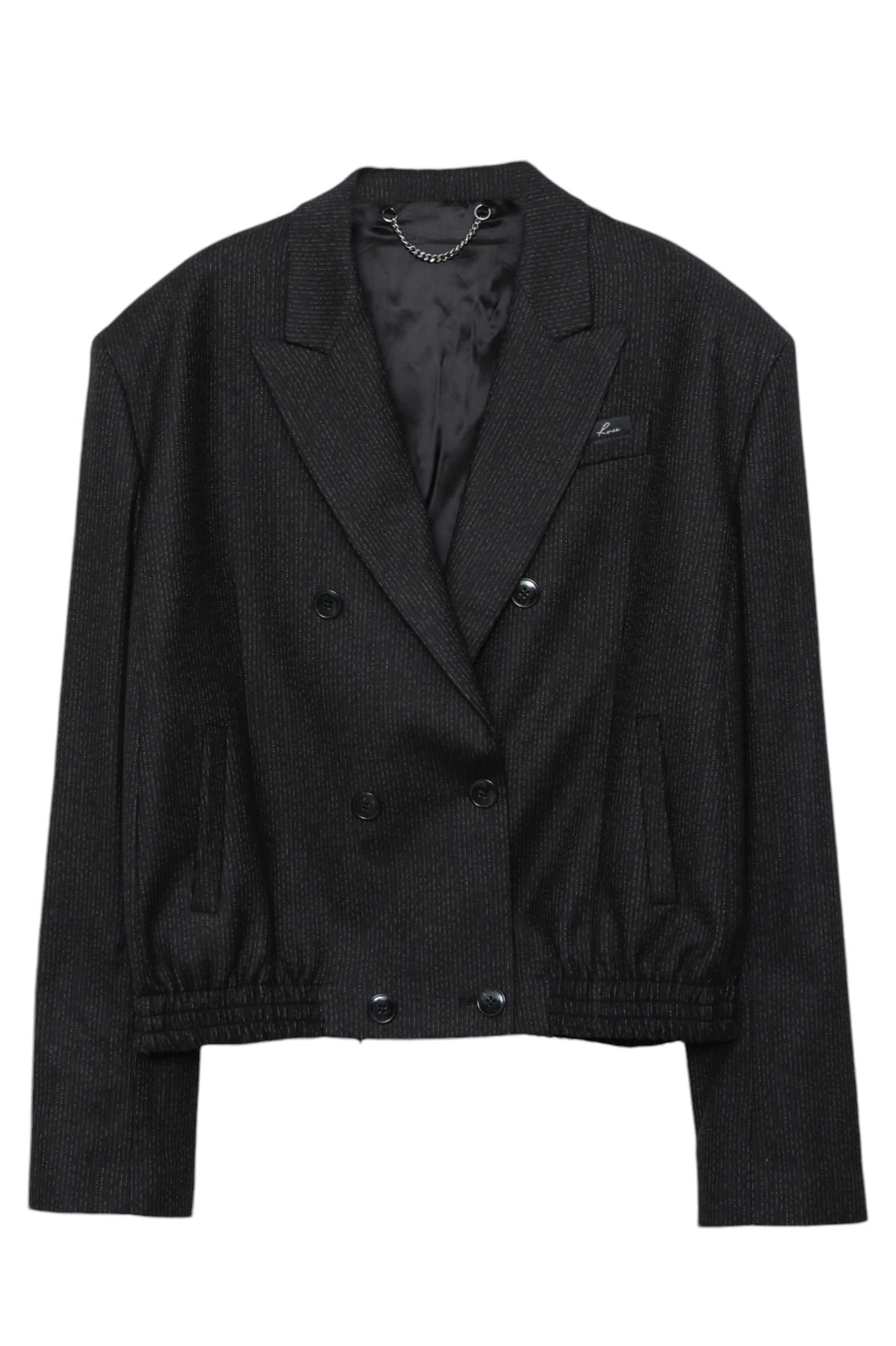 MARTINE ROSE ELASTICATED DB TAILORED JACKET