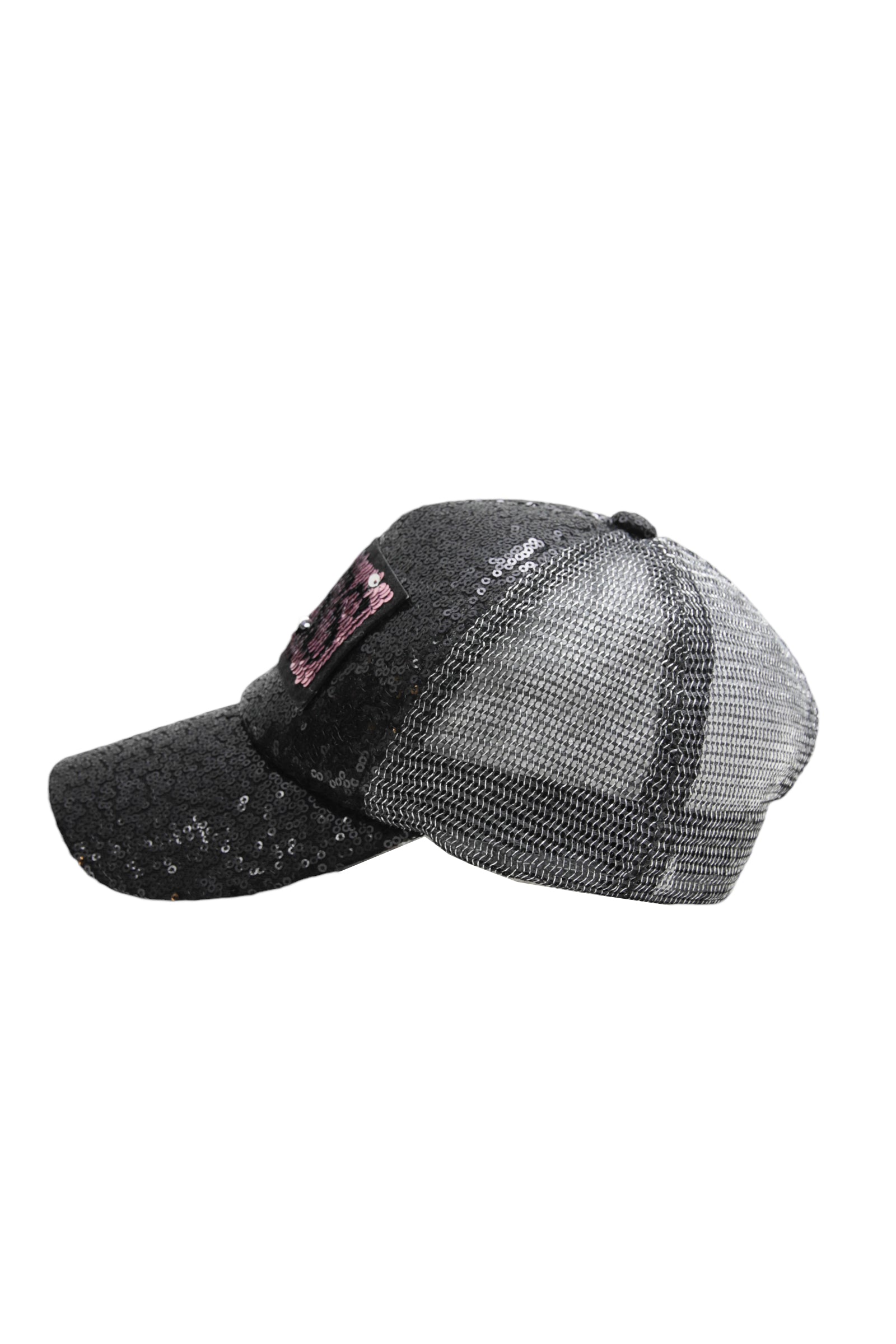 "BOSS" SEQUINS MESH CAP