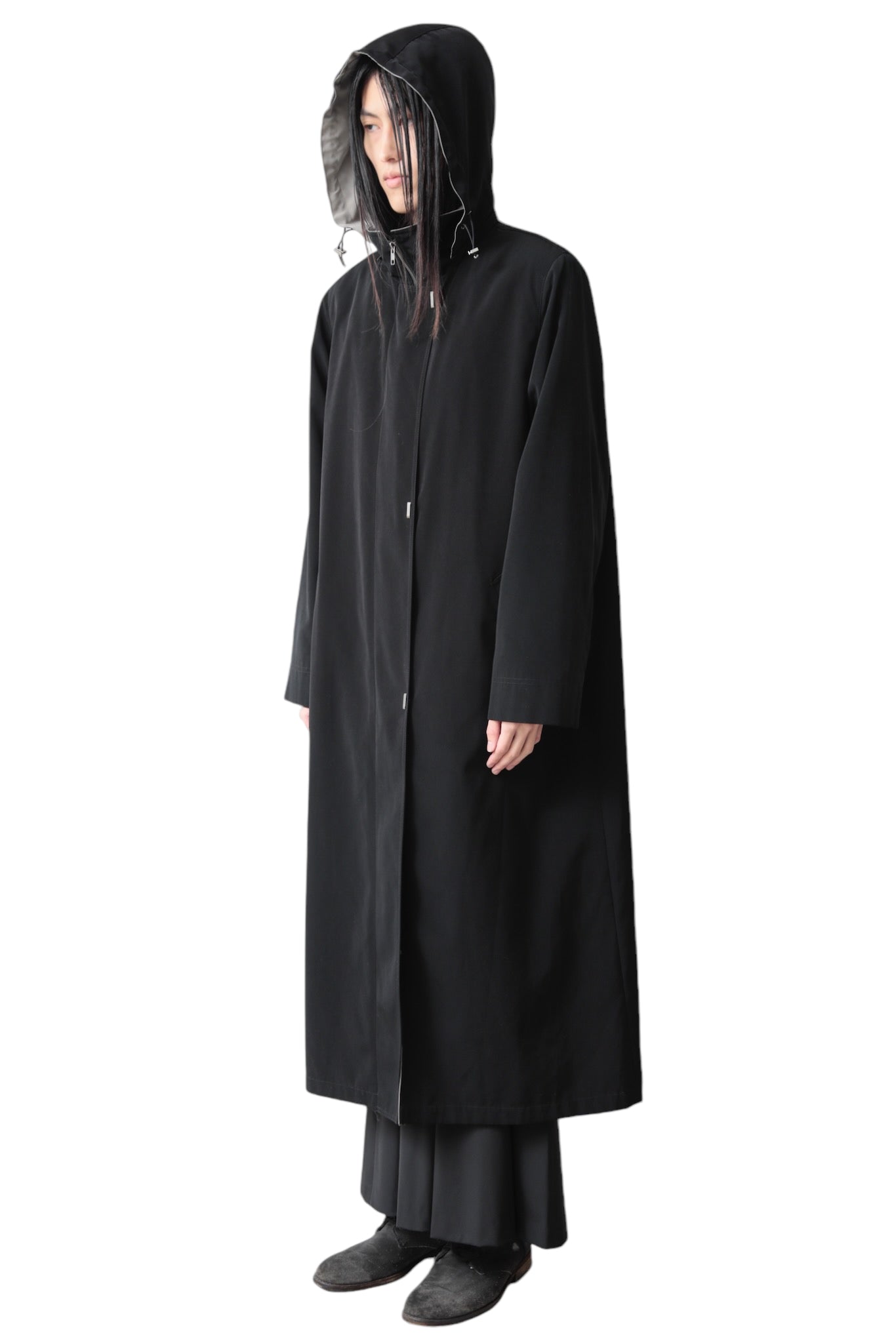 SUPER LONG HOODED COAT