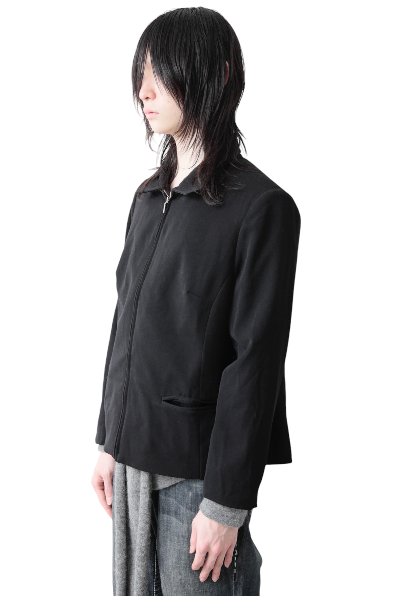 ZIP UP BOXY BLOUSON