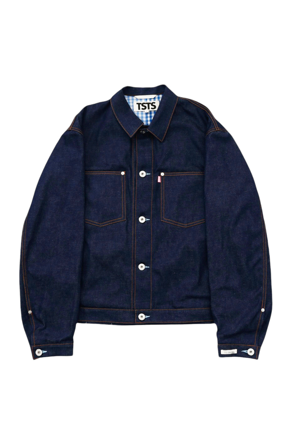 TSTS 2 GINGHAM LINING DENIM JACKET