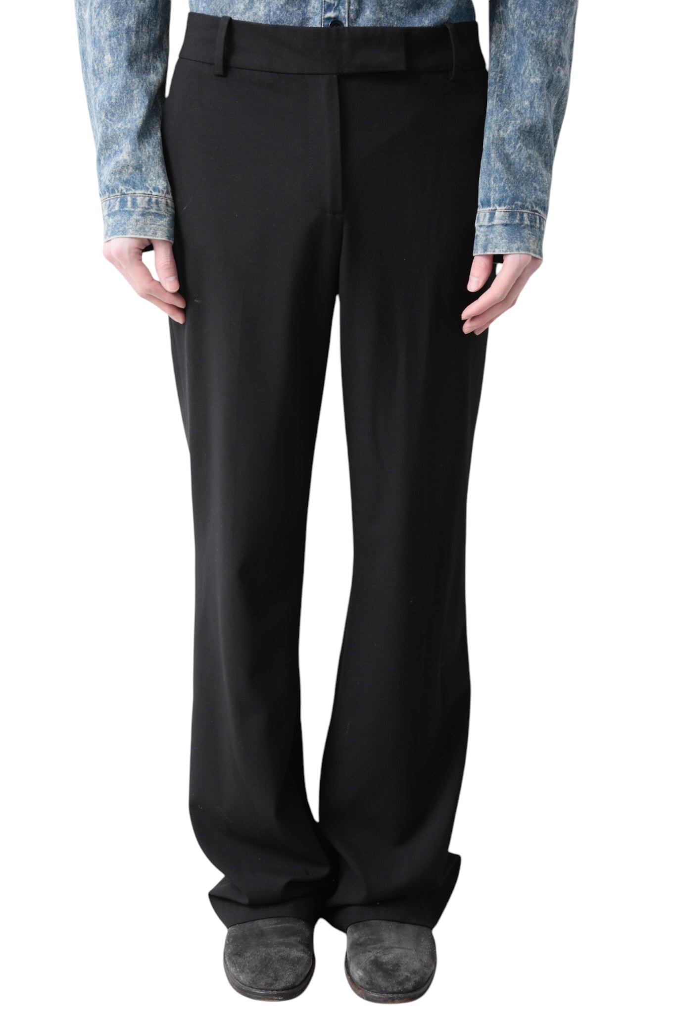 BLACK FLARE SLACKS