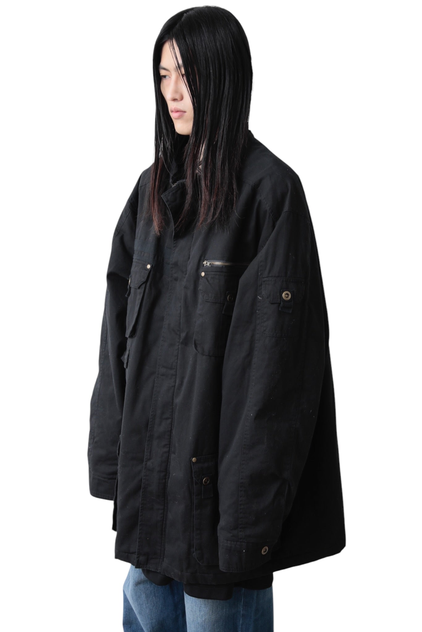 MULTI POCKET ZIP UP COAT