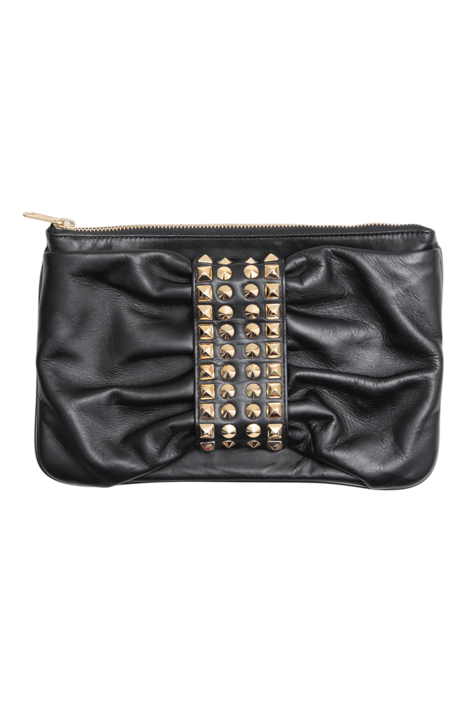 JUNYA WATANABE STUD LEATHER CLUTCH BAG