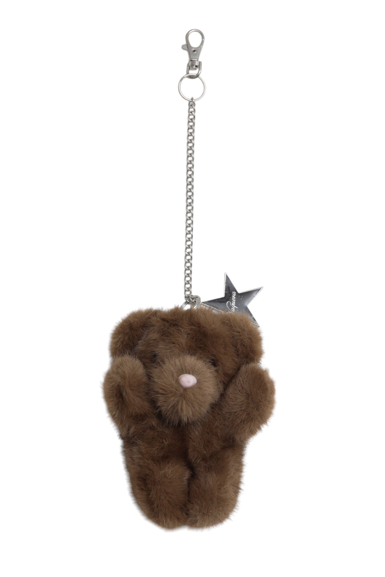 VAQUERA TEDDY BEAR KEYCHAIN FAUX SHORT