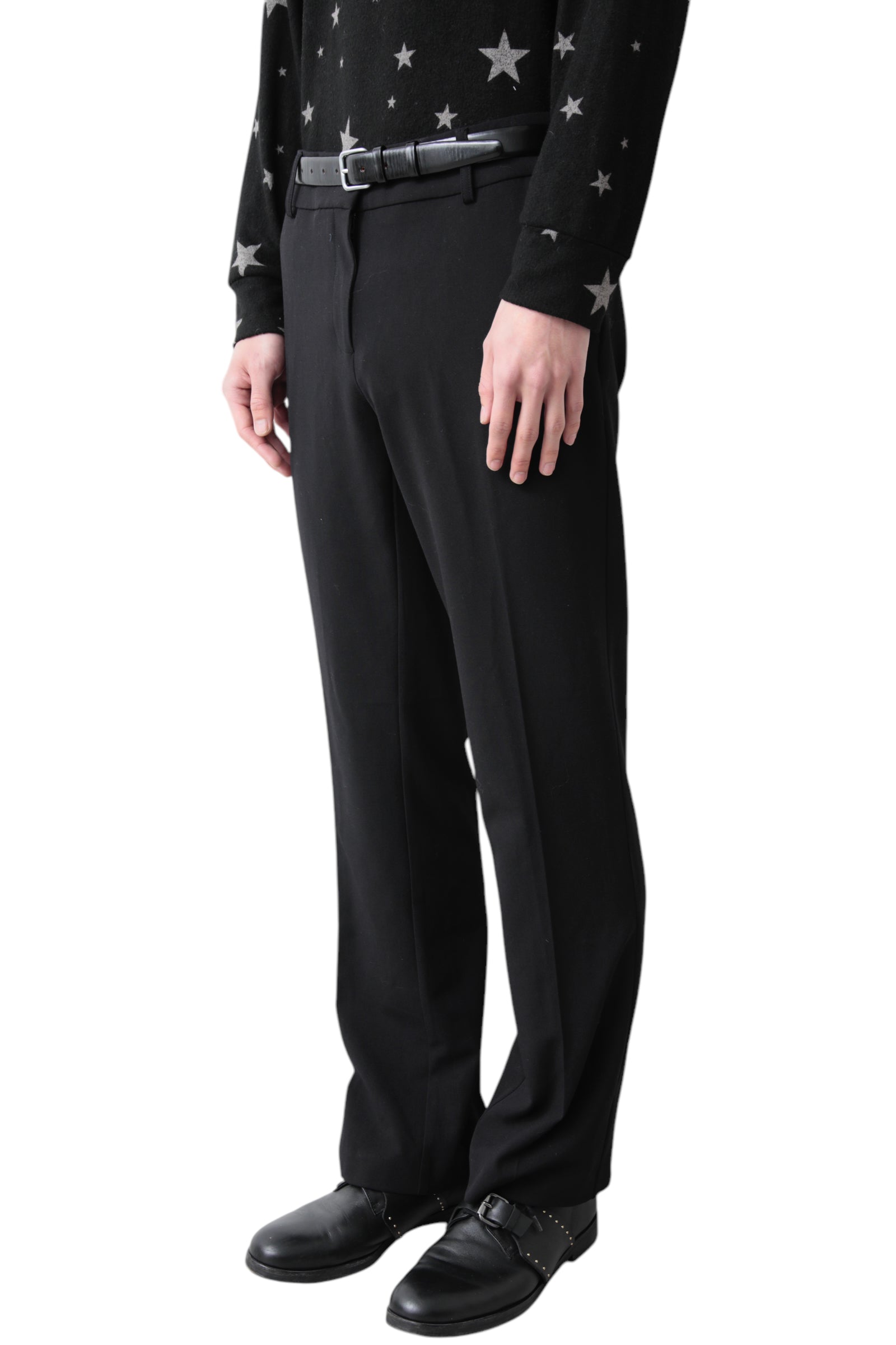 BLACK FLARE SLACKS