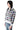 PAINTED CHECK ZIP UP HOODIE