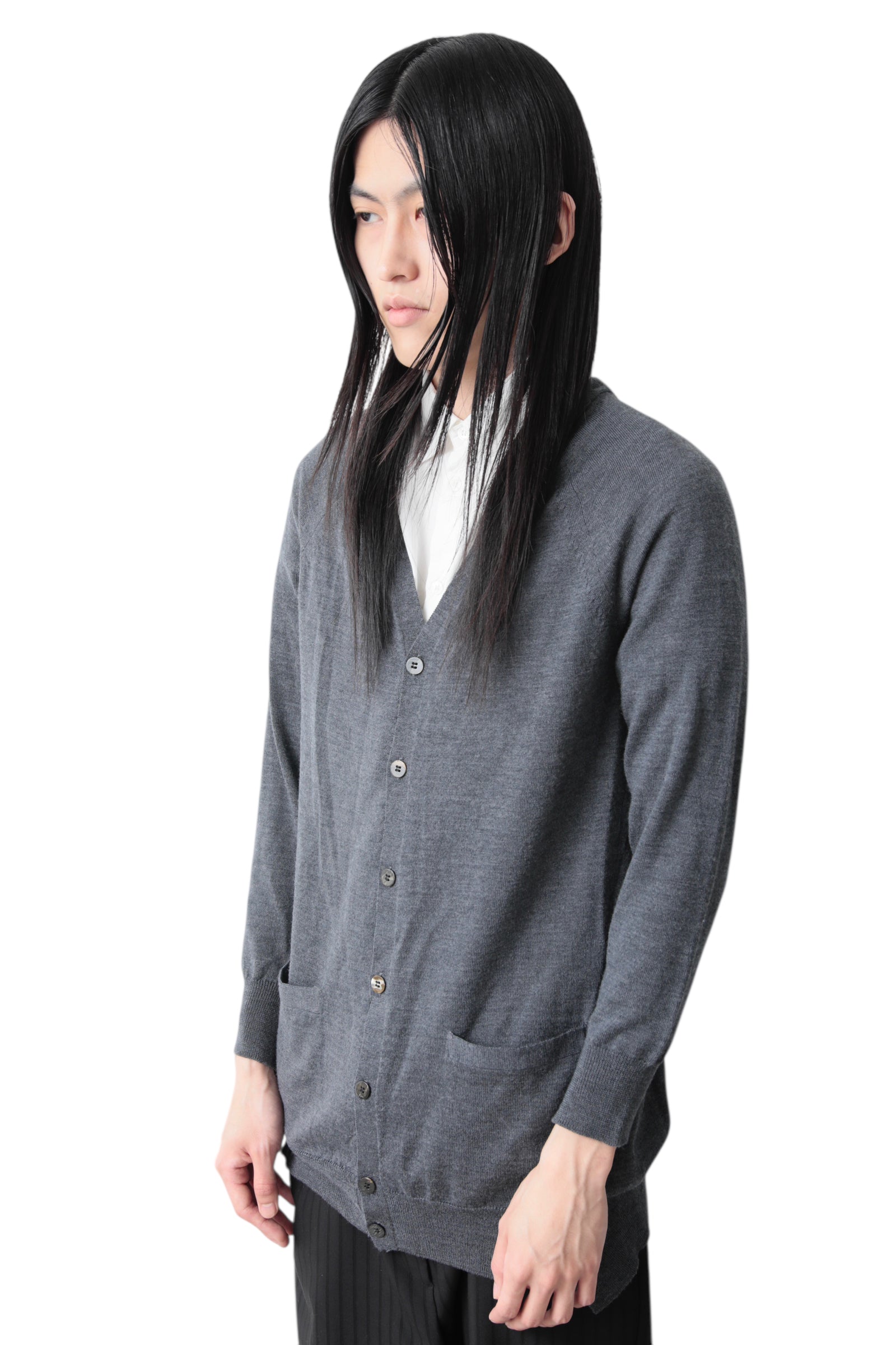 ZUCCA DEFORMATION HEM CARDIGAN