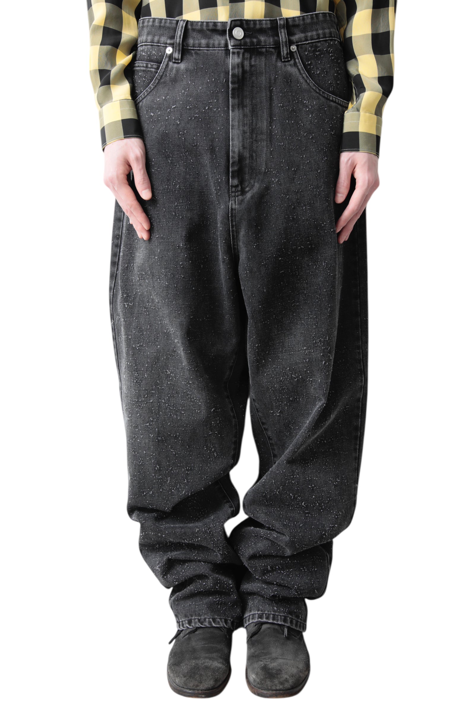 NAMACHEKO EDMUND HAND PILLED JEANS