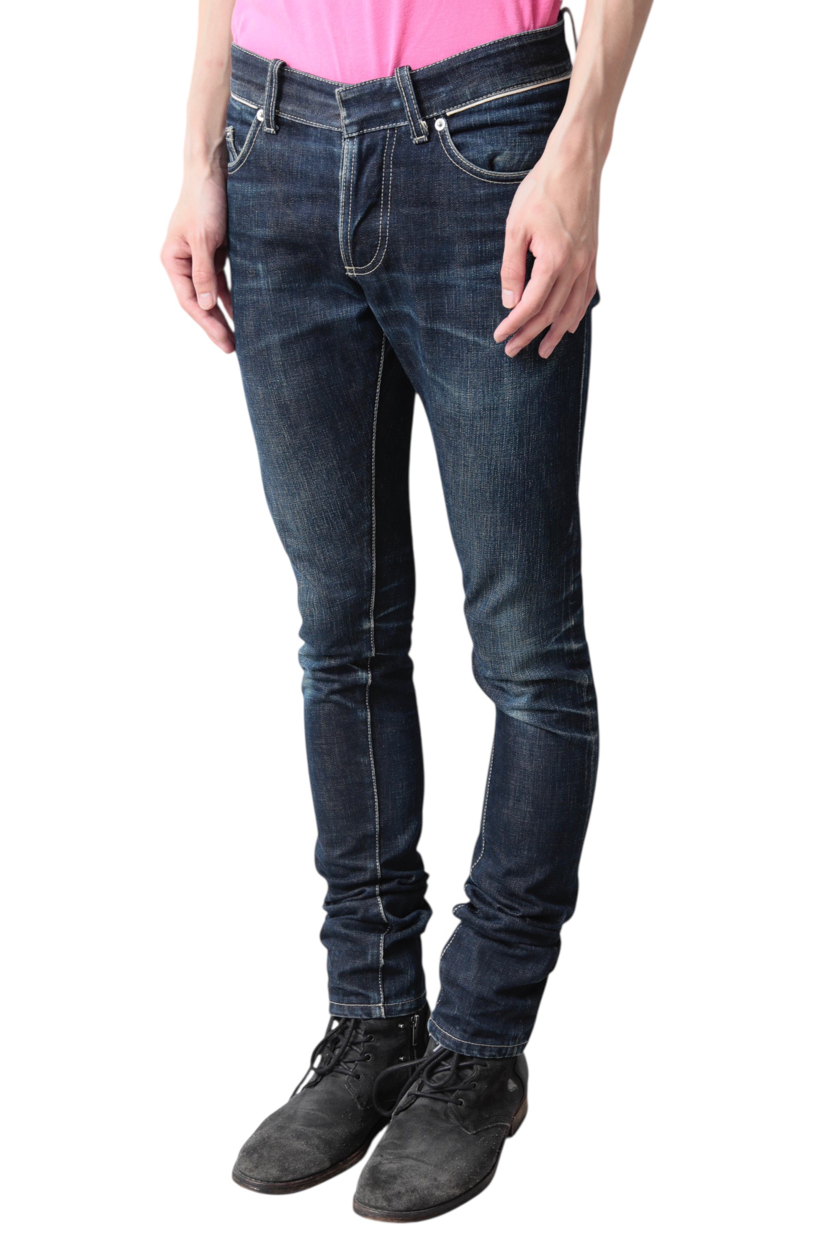 BALENCIAGA INDIGO SKINNY DENIM PANTS