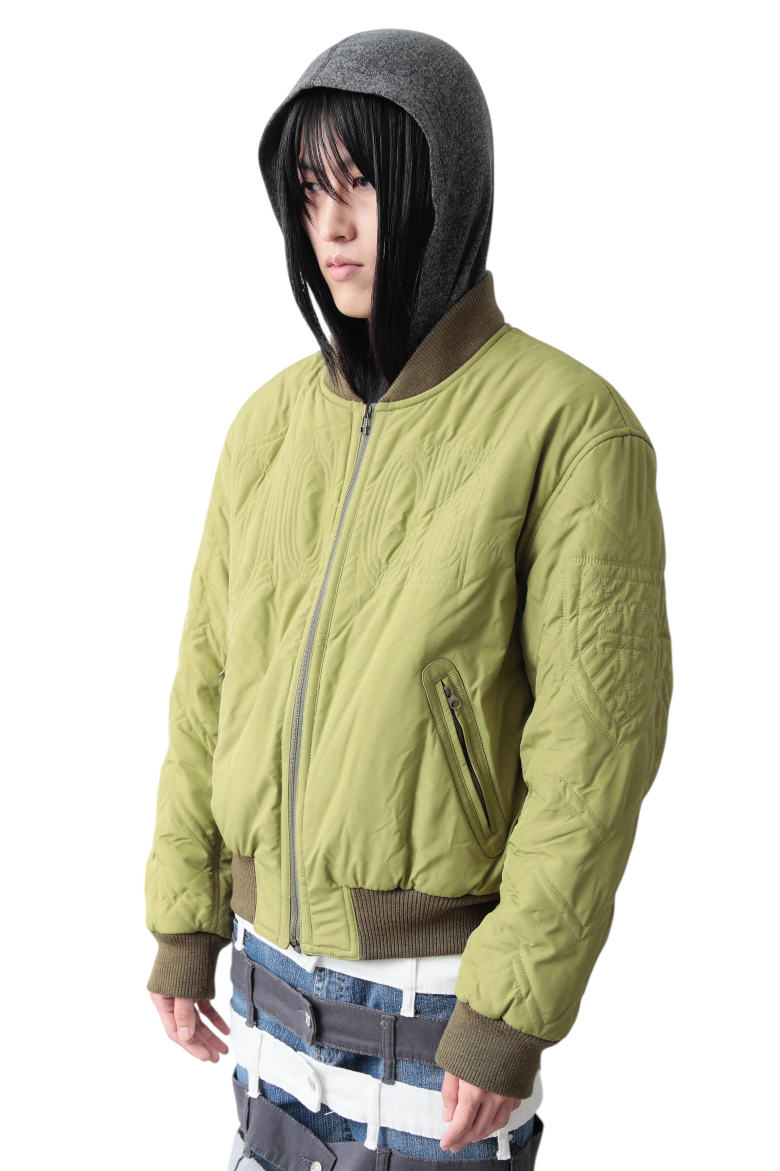 FICCE EMBROIDERY LOGO BOMBER JACKET