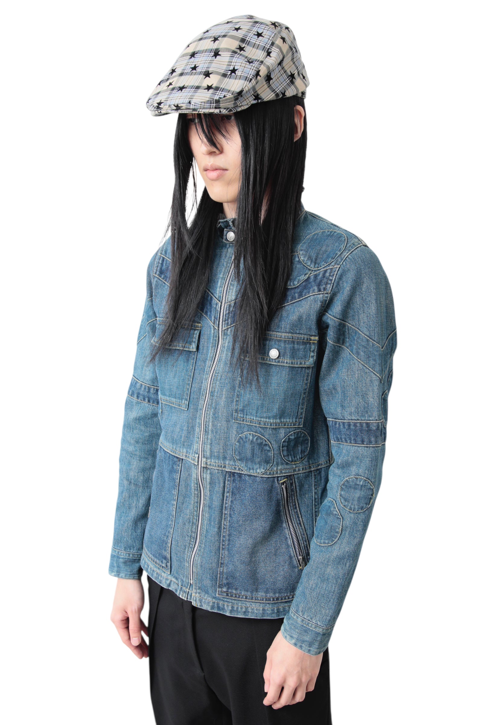 2001A/W UNDERCOVER D.V.A.F DENIM ZIP UP BLOUSON