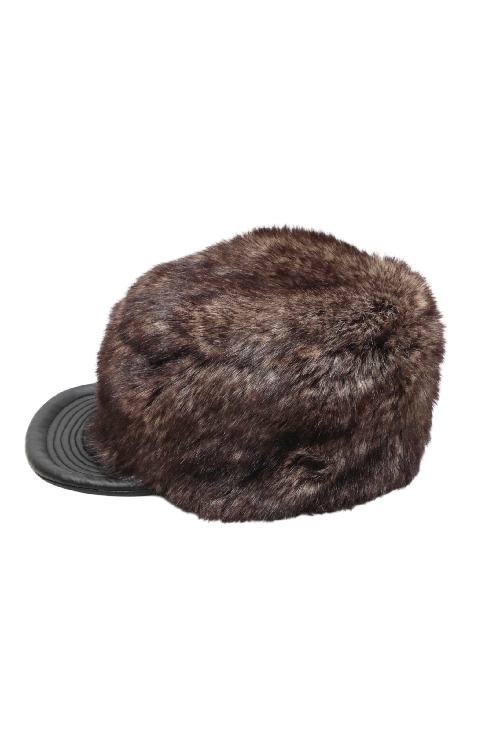 RABBIT FUR MILITARY CAP