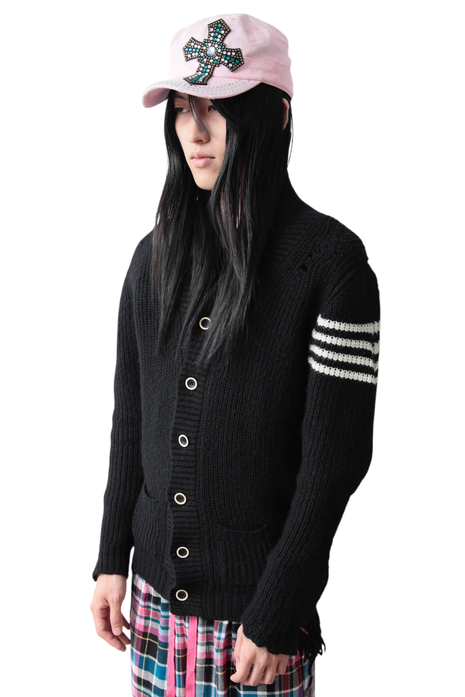 MIHARA YASUHIRO CRUSHED BUTTON UP CARDIGAN