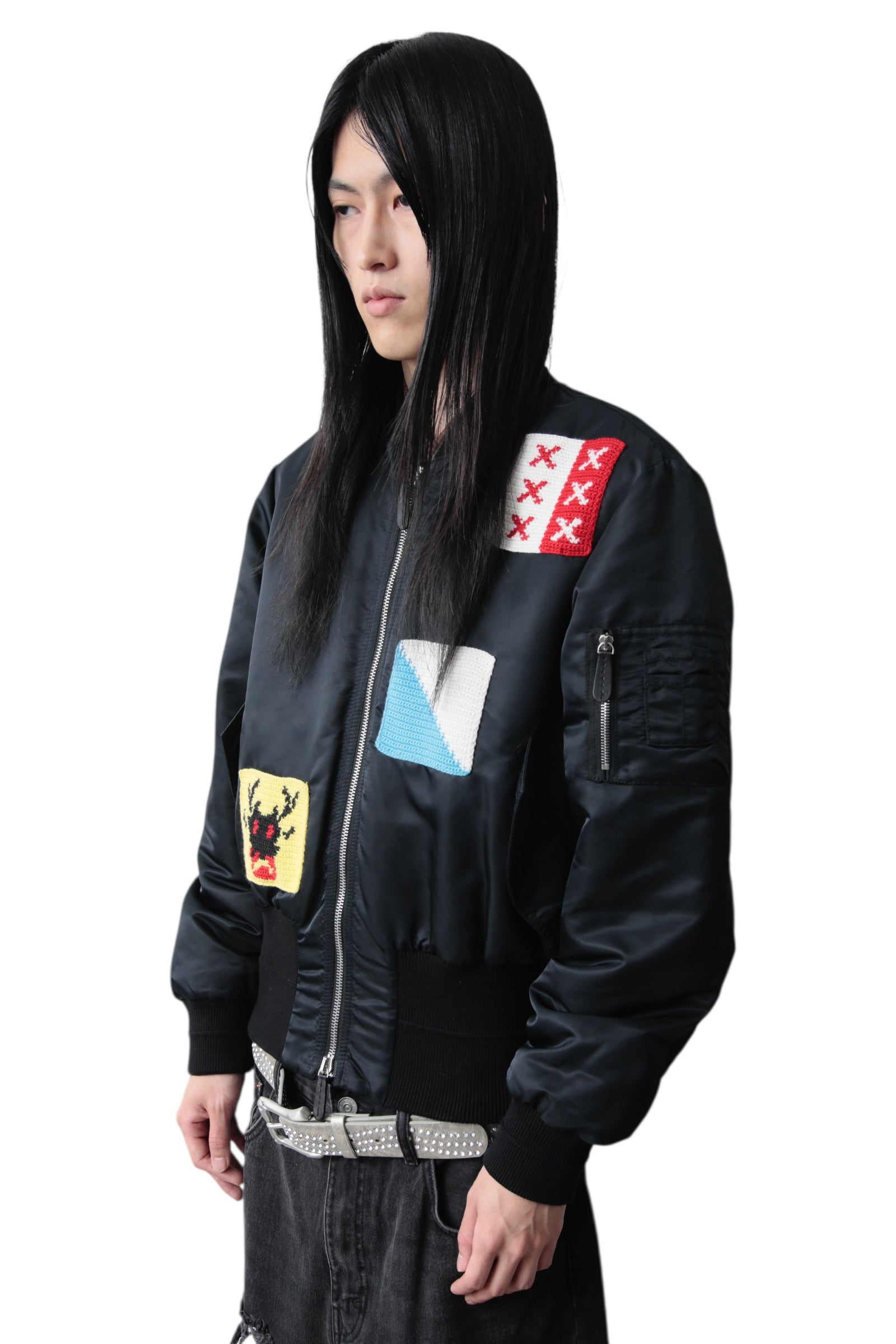 J.W ANDERSON PATCHWORK BOMBER JACKET