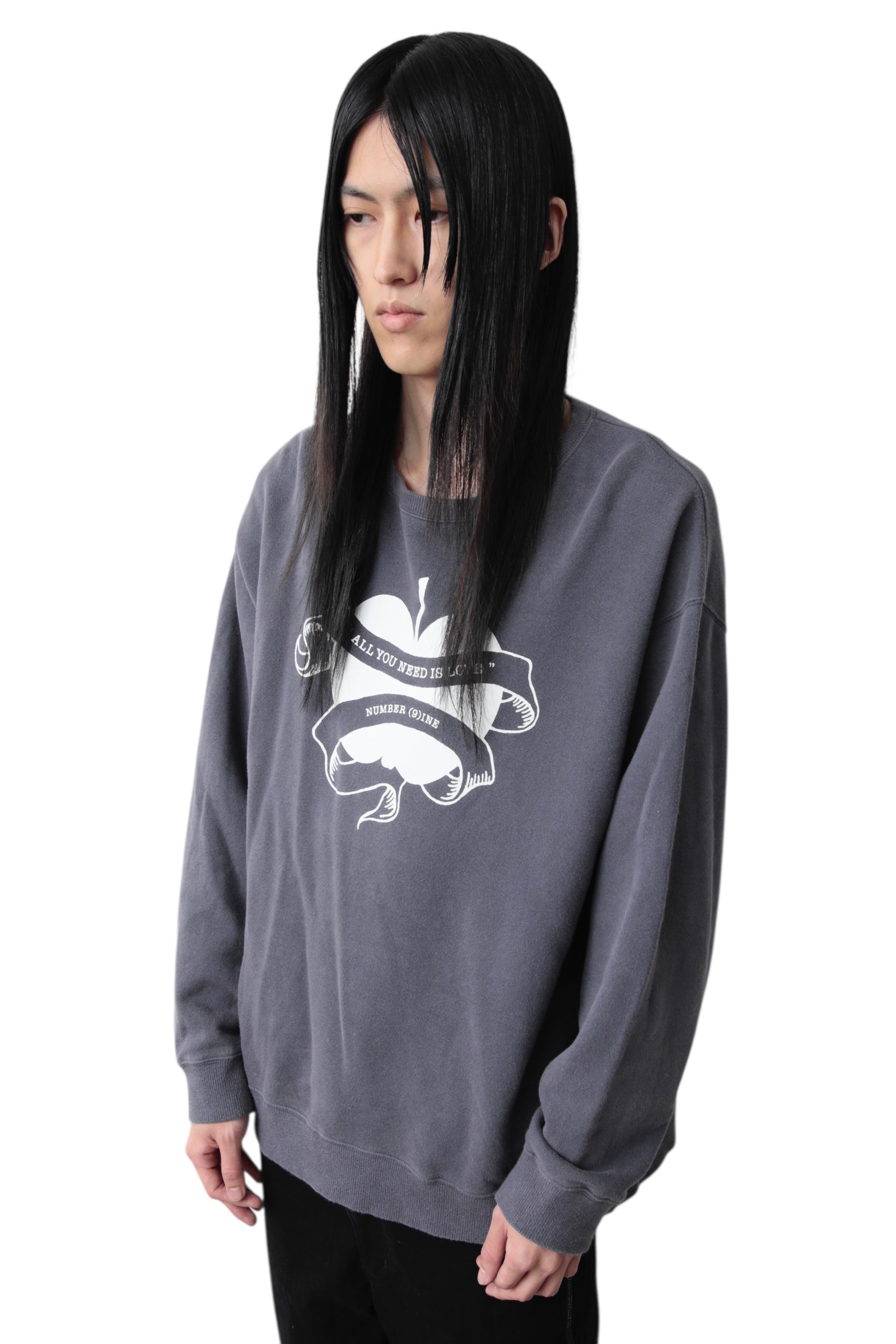 NUMBER (N)INE "ALL YOU NEED IS LOVE" GRAPHIC SWEAT