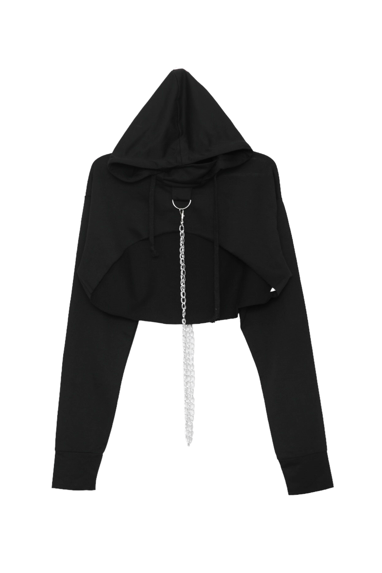 CHAIN CODE CROPPED HOODIE