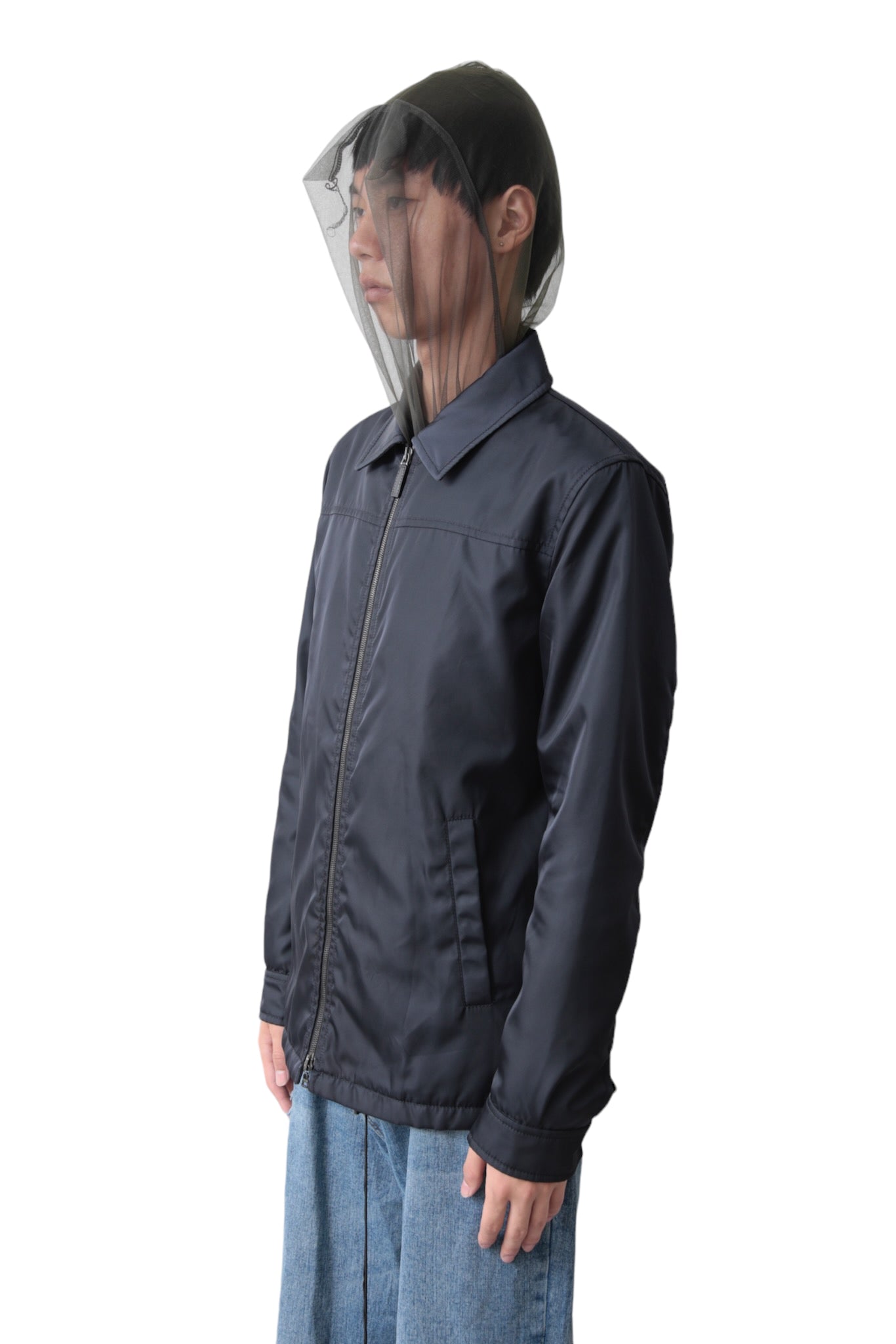 PRADA CLASSIC ZIP UP NYRON JACKET