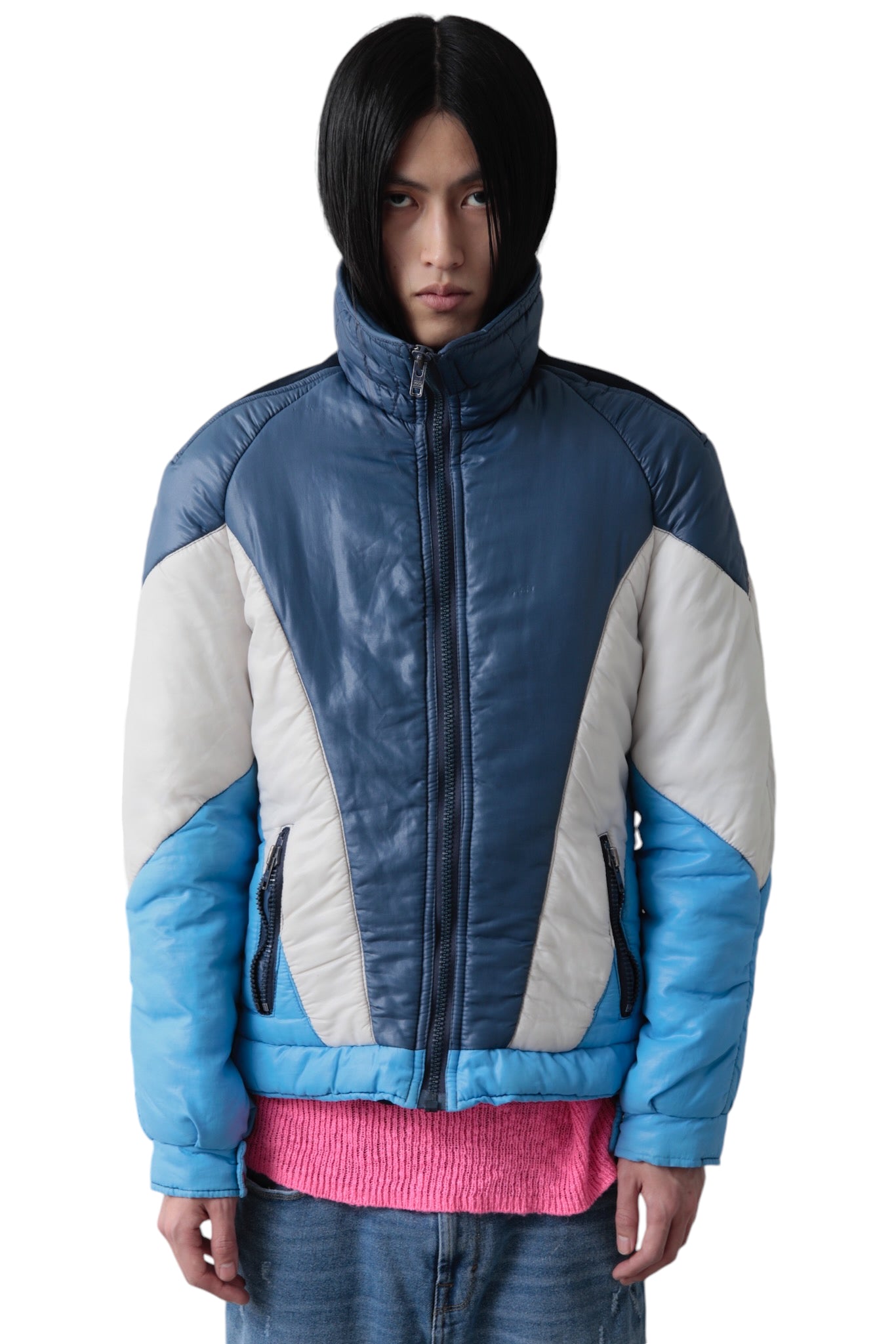 TRICO COLOR ZIP UP PUFFER JACKET