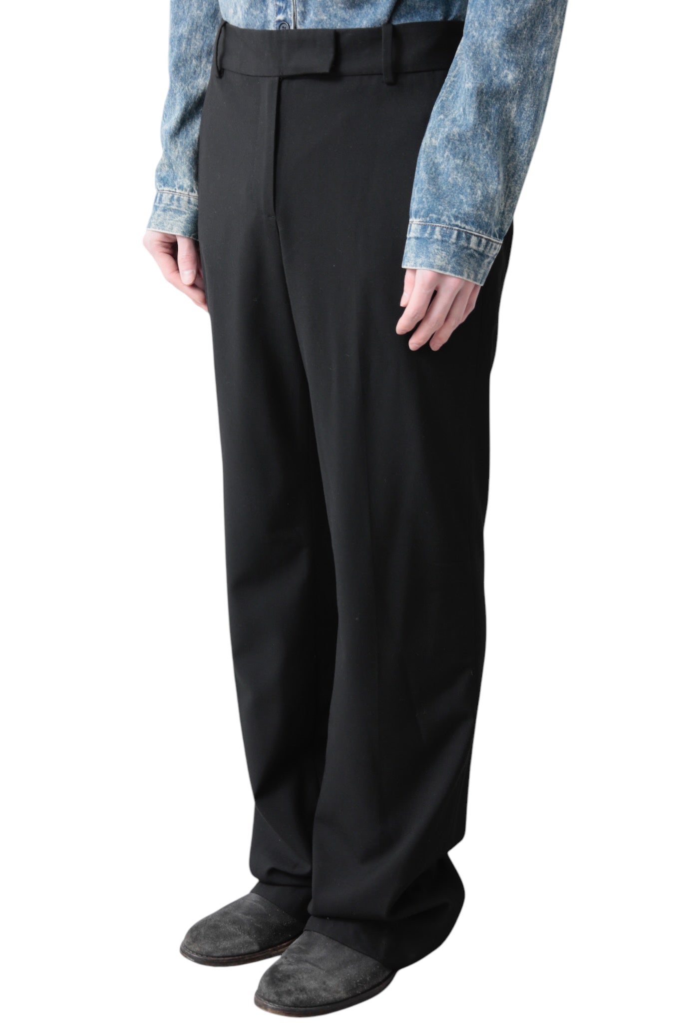 BLACK FLARE SLACKS