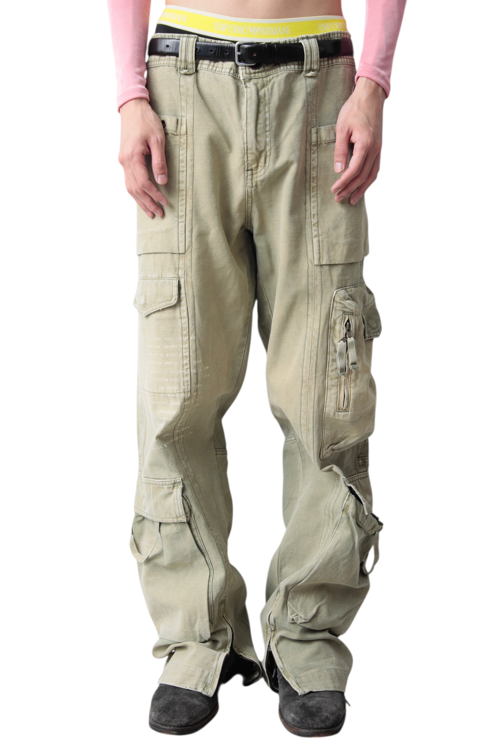 MULTI POCKETS CARGO WIDE PANTS