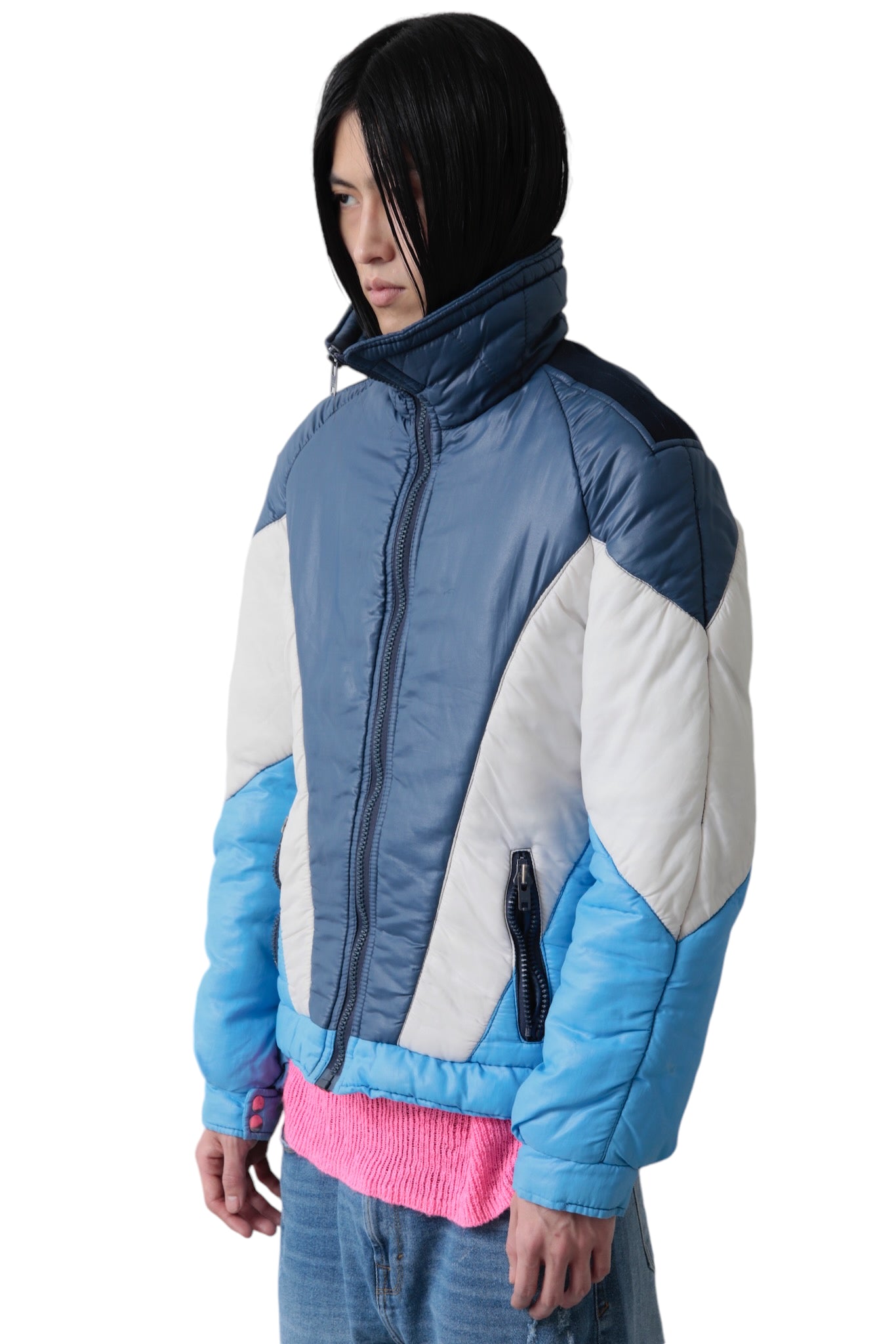 TRICO COLOR ZIP UP PUFFER JACKET