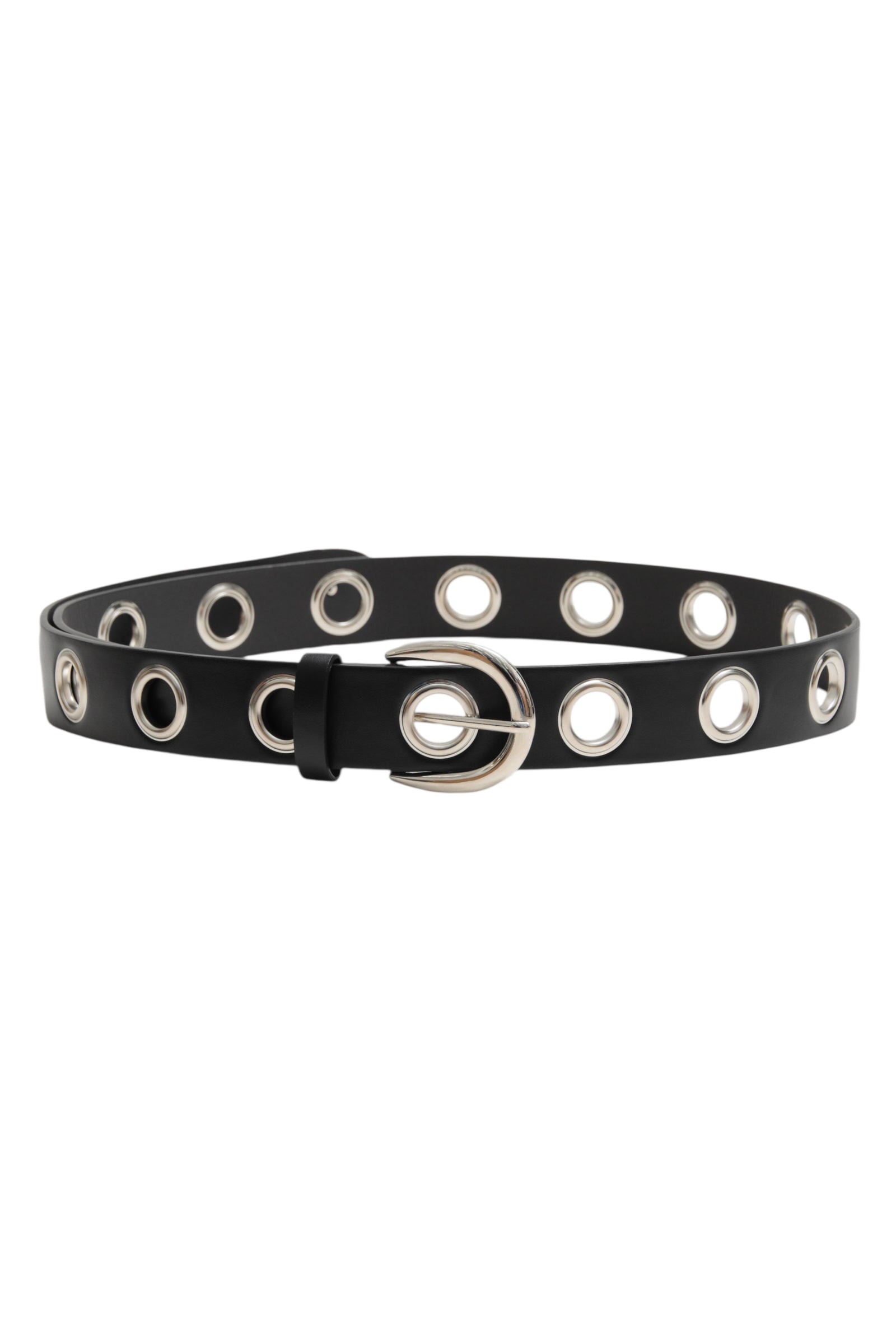 EYELET LEATHER BELT