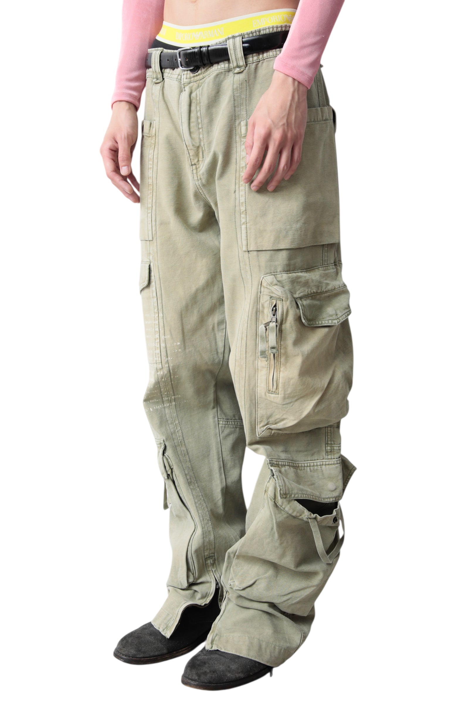 MULTI POCKETS CARGO WIDE PANTS