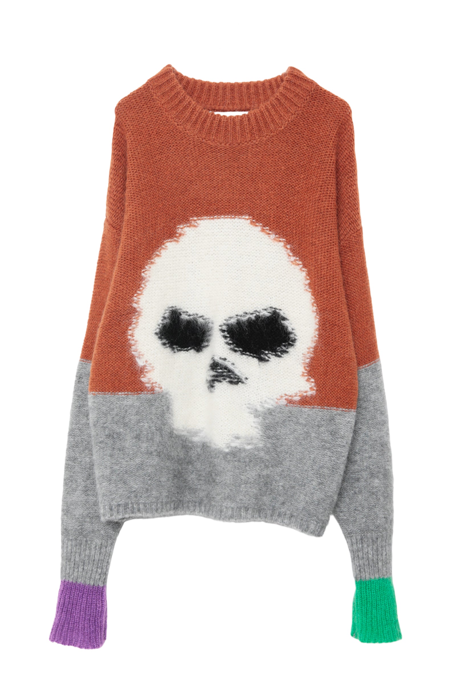 ERL MOHAIR SKULL INTRSIA SWEATER KNIT