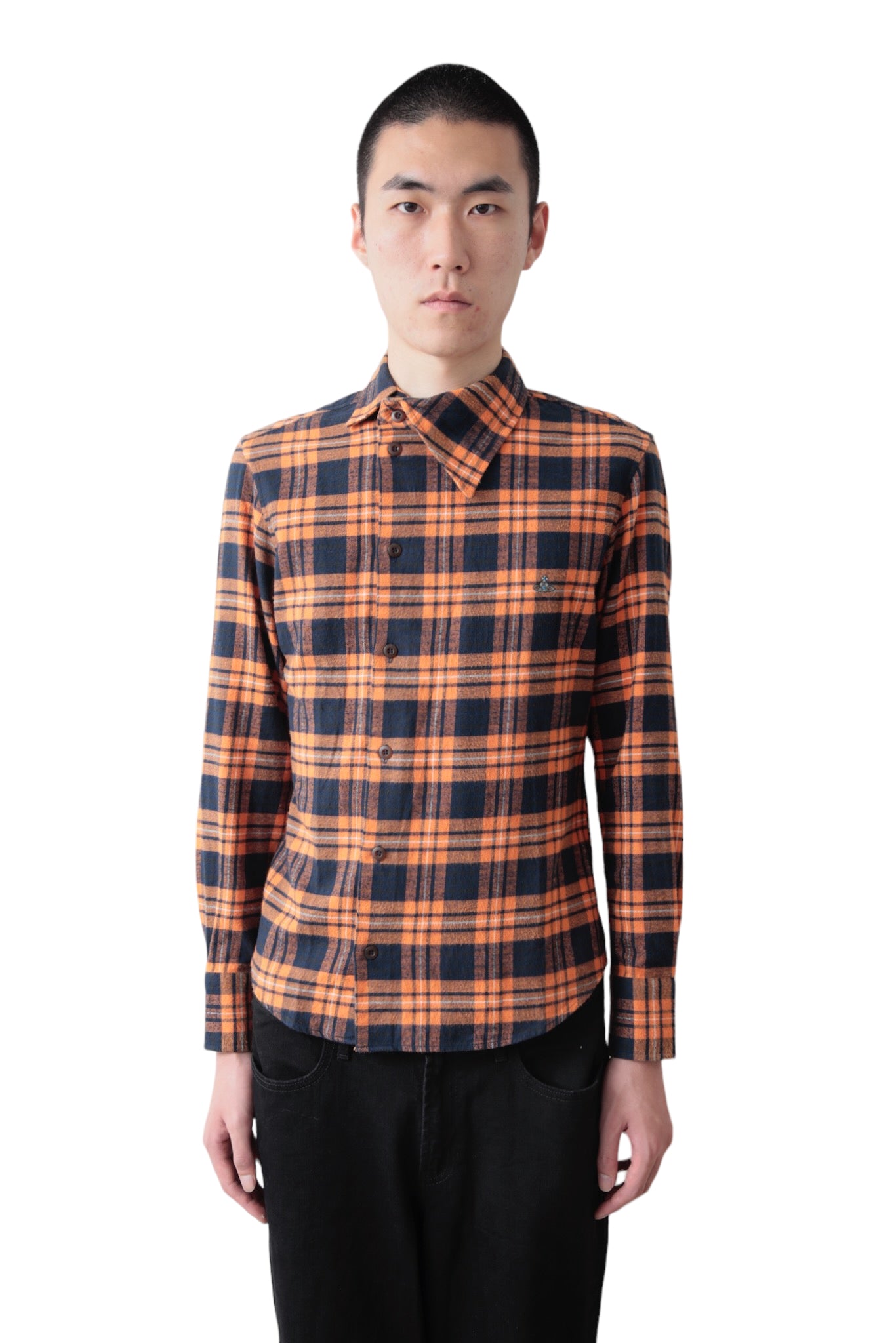 VIVIENNE WESTWOOD ASYMMETRY CHECK SHIRT