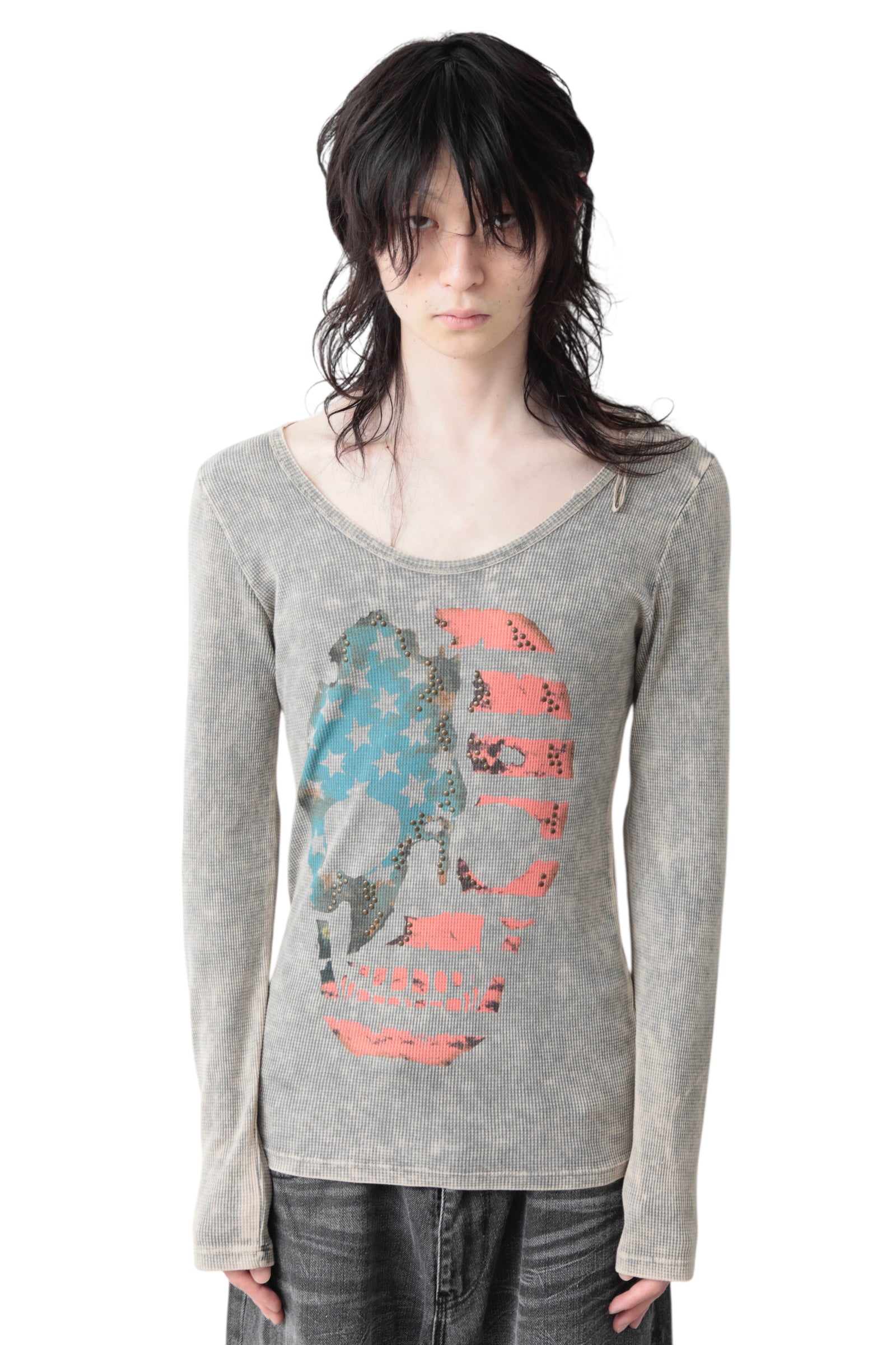 AMERICAN SKULL LONG SLEEVE T-SHIRT