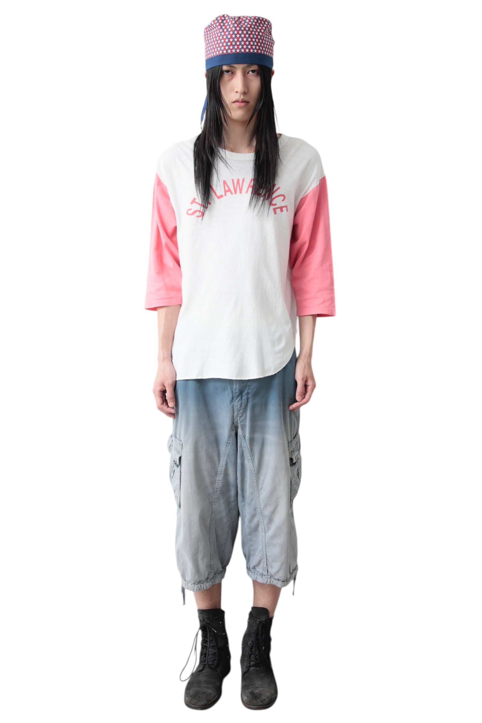 み　OE LOGO RAGLAN L/S TEE PINK PINK SLEEVE MESSAGE RAGLAN T-SHIRT – THE ELEPHANT