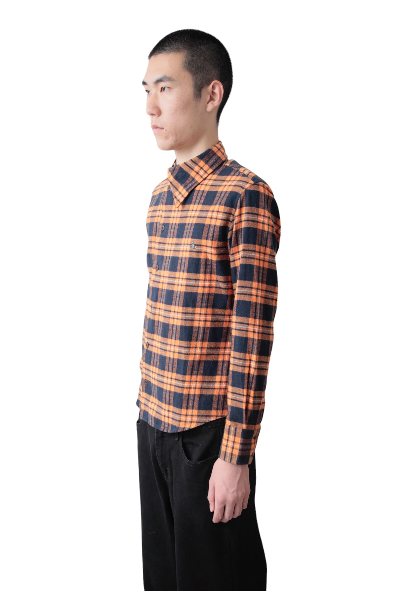 VIVIENNE WESTWOOD ASYMMETRY CHECK SHIRT