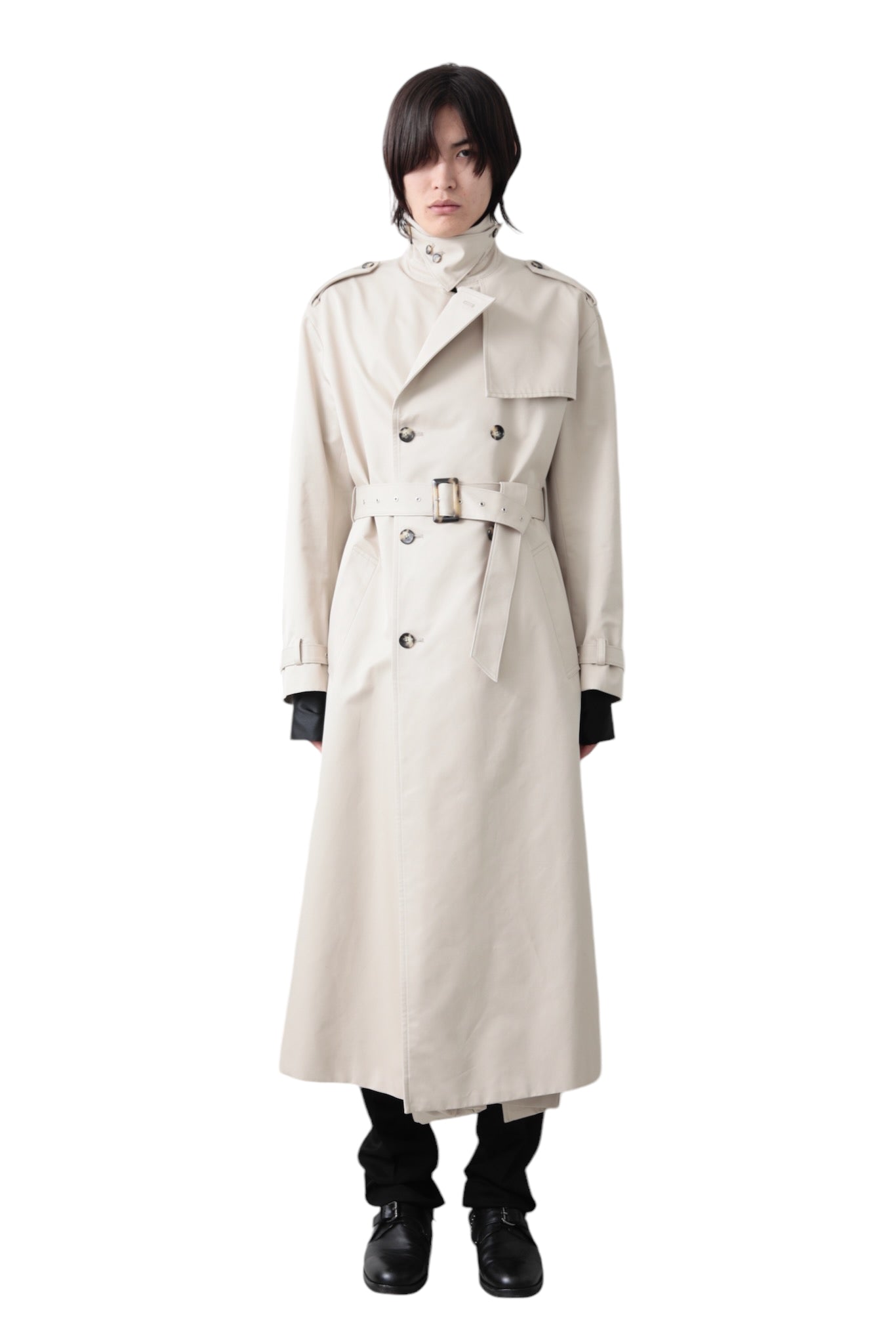 KEISUKEYOSHIDA CAPE TRENCH COAT