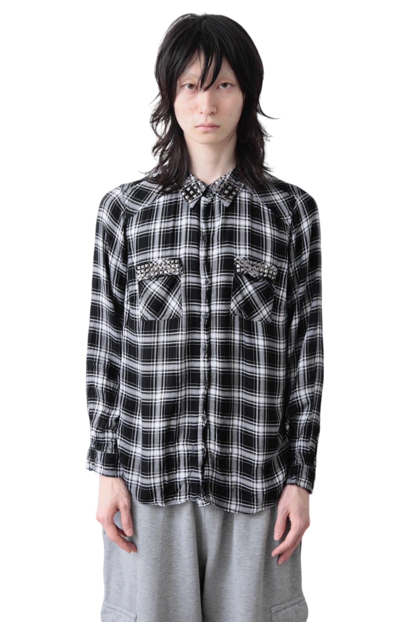 STUDS CHECK SHIRT