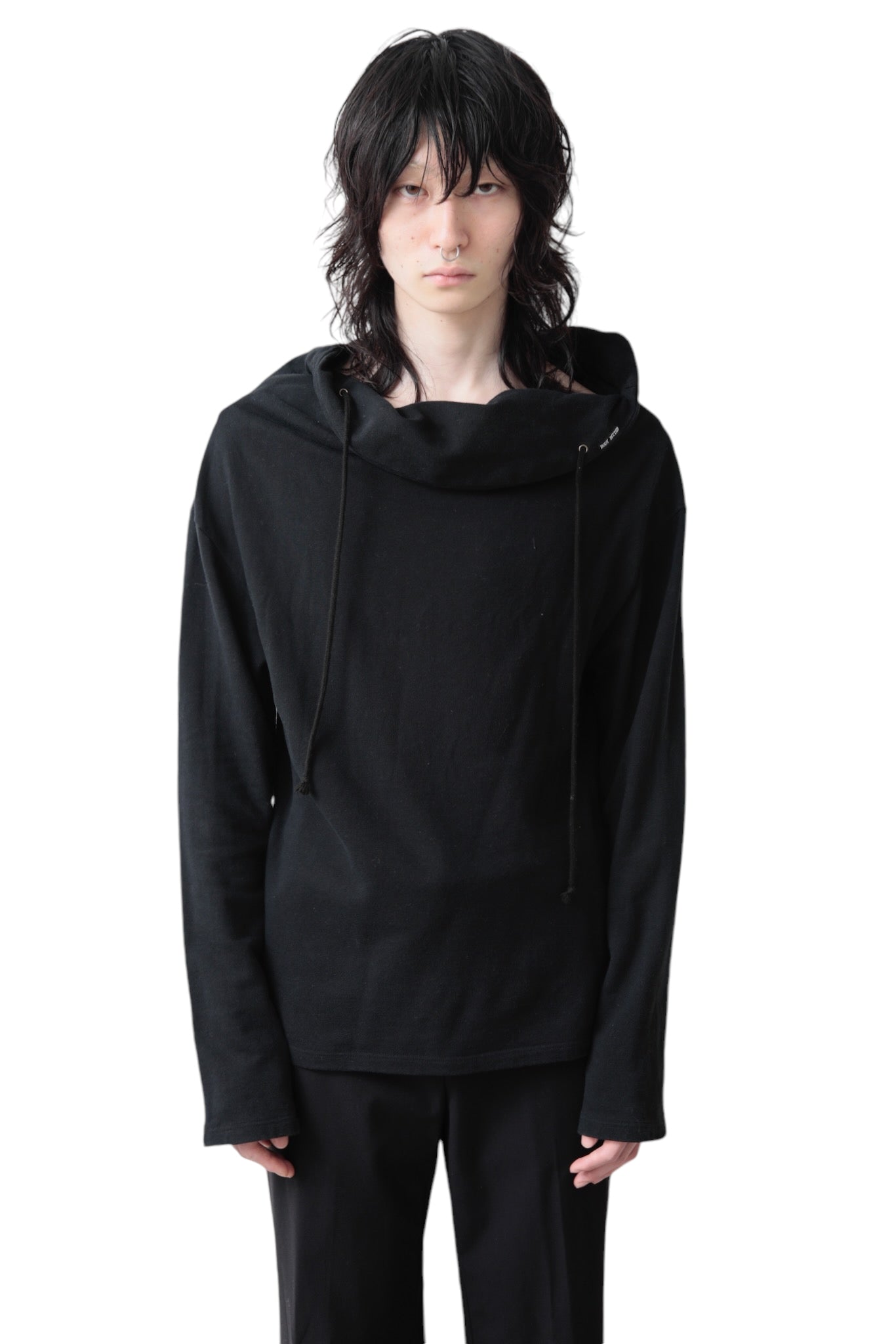 BODY BUTTER DEFORMATION NECK PULLOVER HOODIE