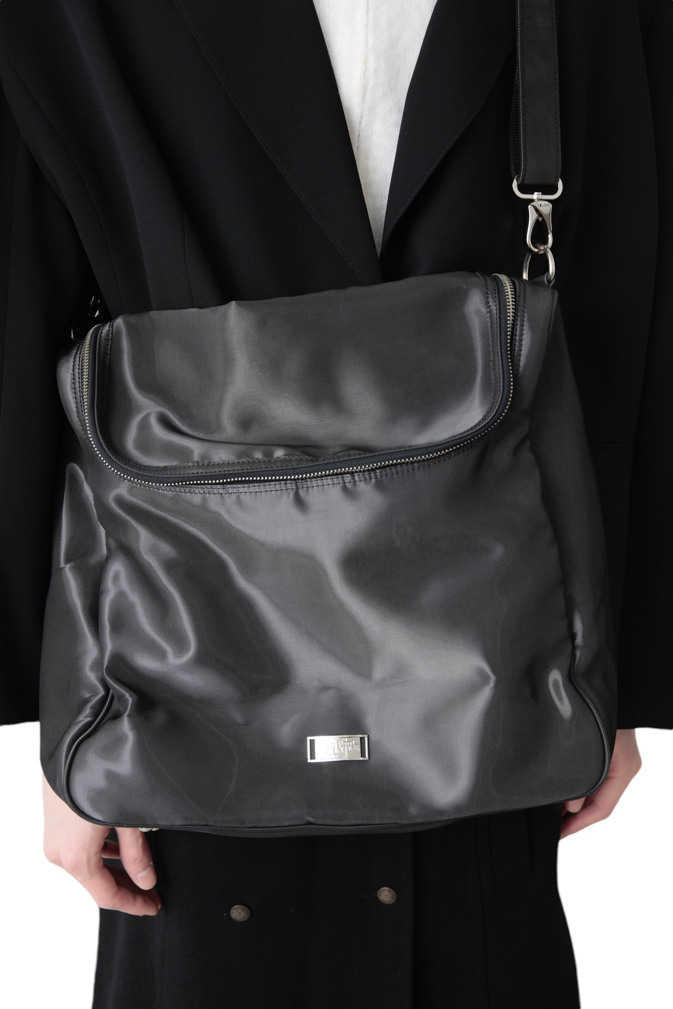 JEAN PAUL GAULTIER GLOSSY BIG SHOULDER BAG