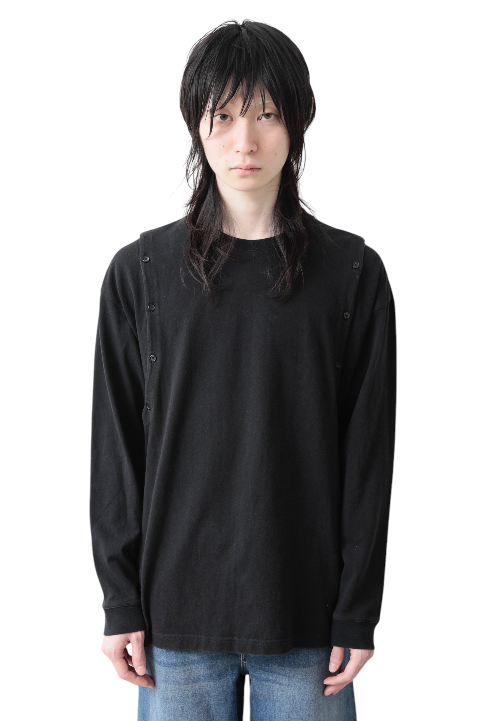 J.W ANDERSON DETACHABLE LONG SLEEVE T-SHIRT
