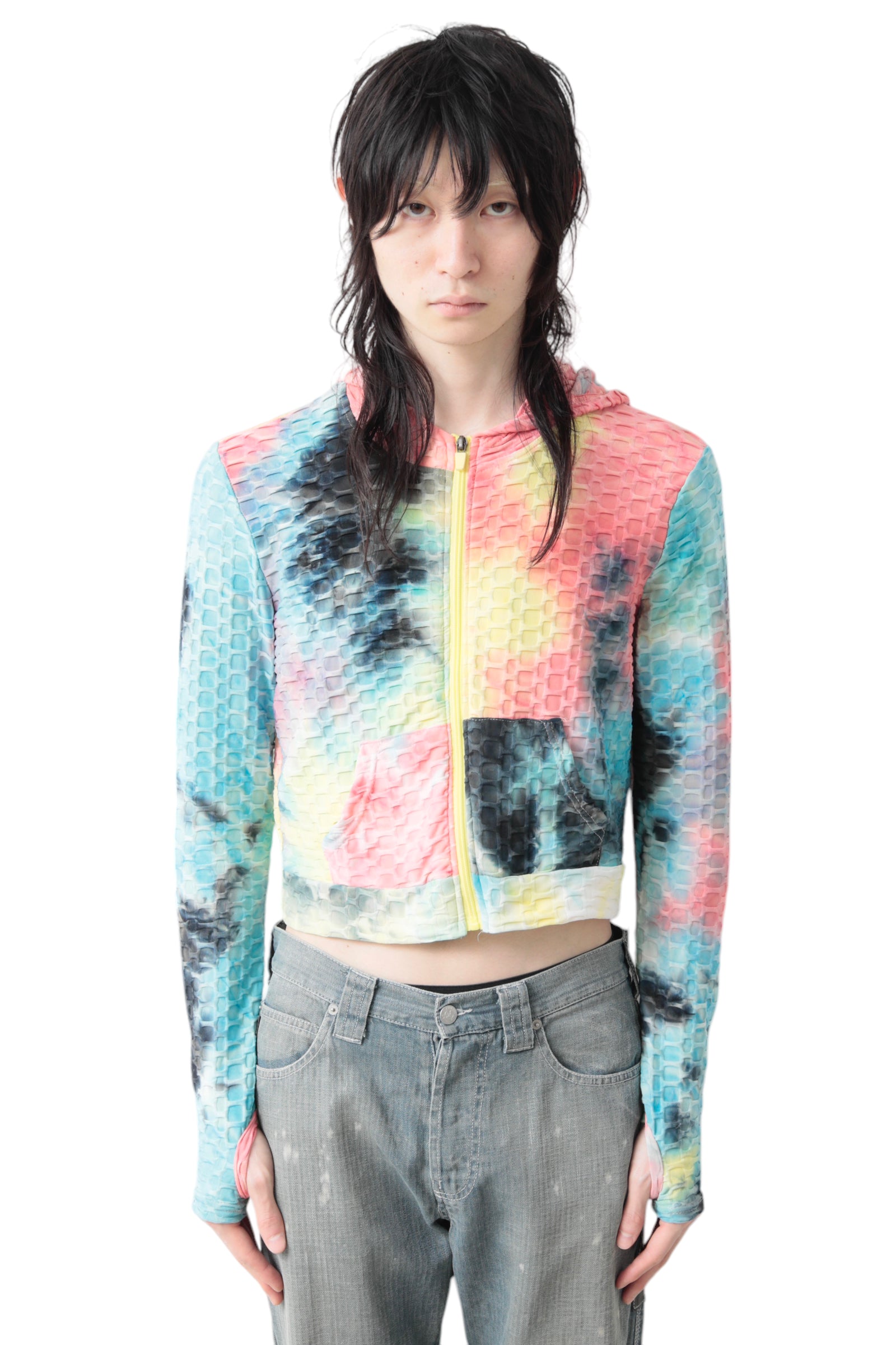 TIE DYE TEXTURE HOODIE