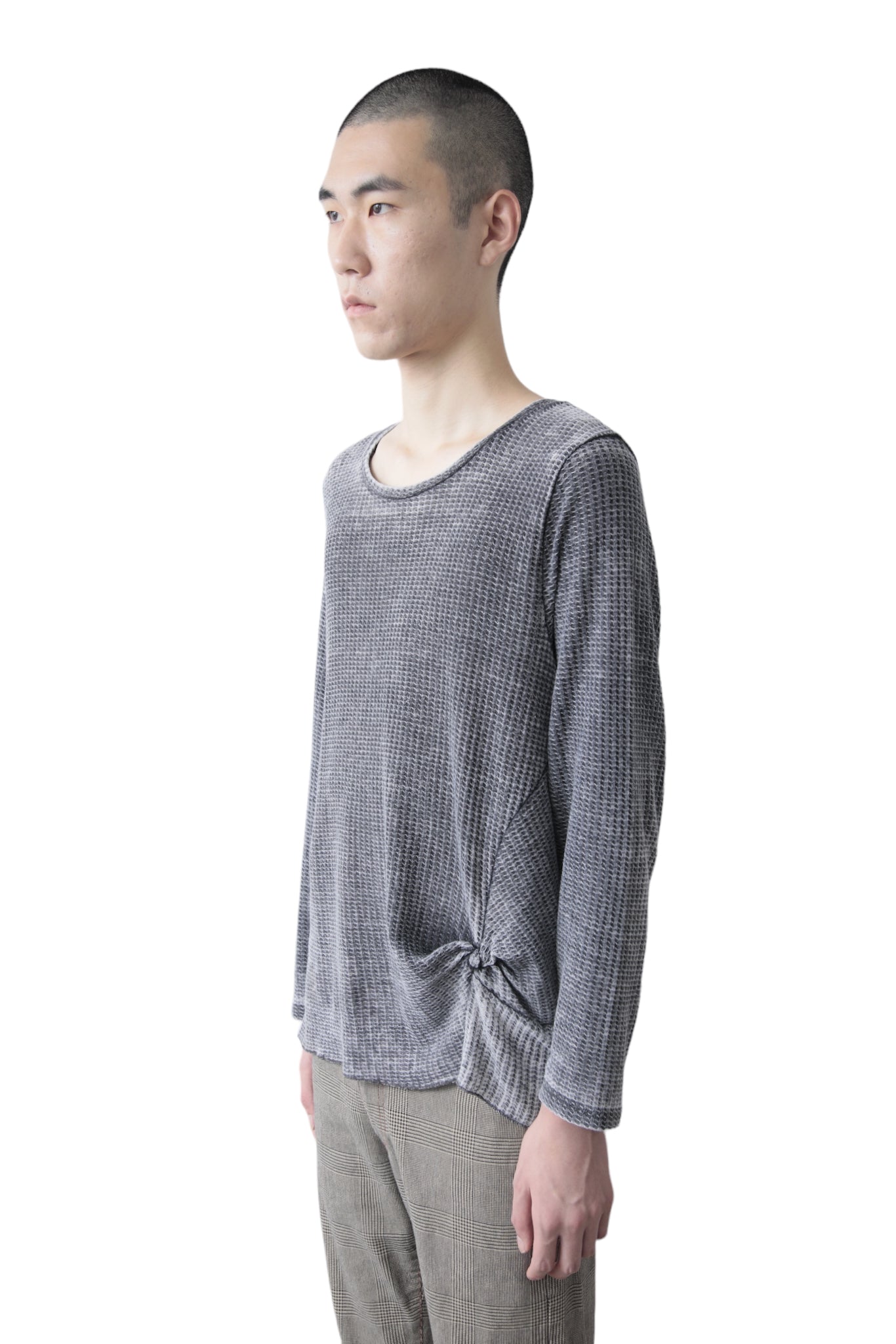 FADE GRAY THERMAL LONG SLEEVE T-SHIRT