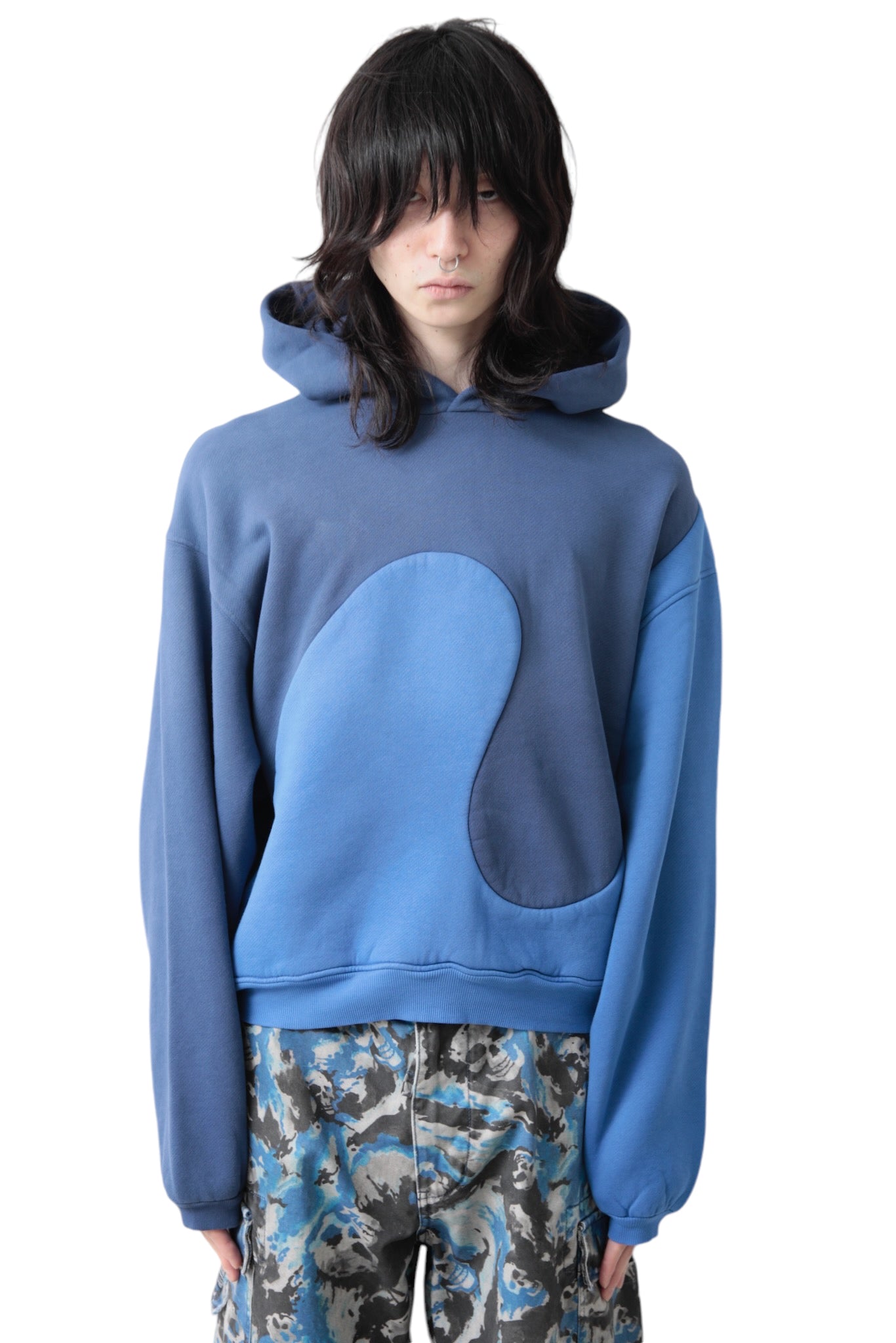 ERL UNISEX CLASSIC SWIRL HOODIE KNIT