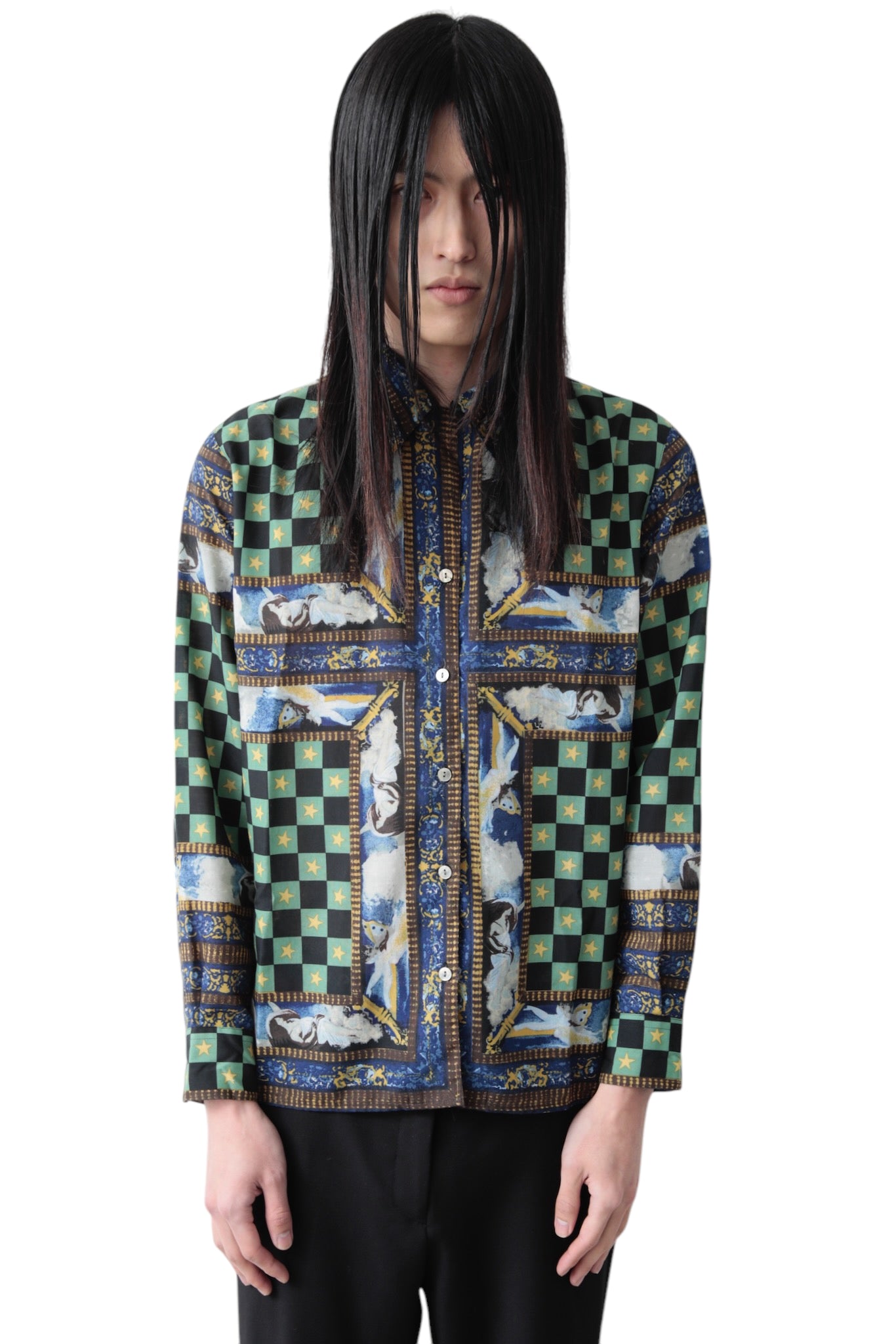 JEAN PAUL GAULTIER ALL OVER PATTERNED SHIRT