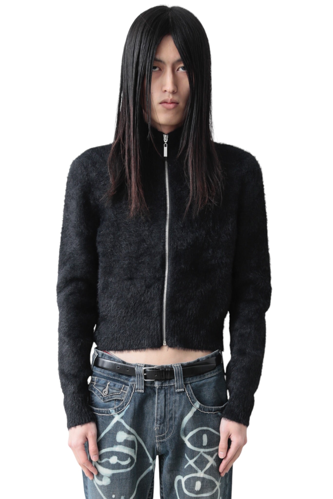 SHAGGY DRIVERS KNIT BLOUSON