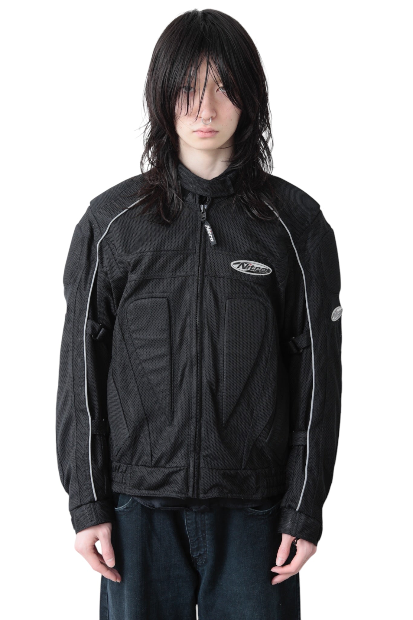 MESH LOGO MOTO BLOUSON