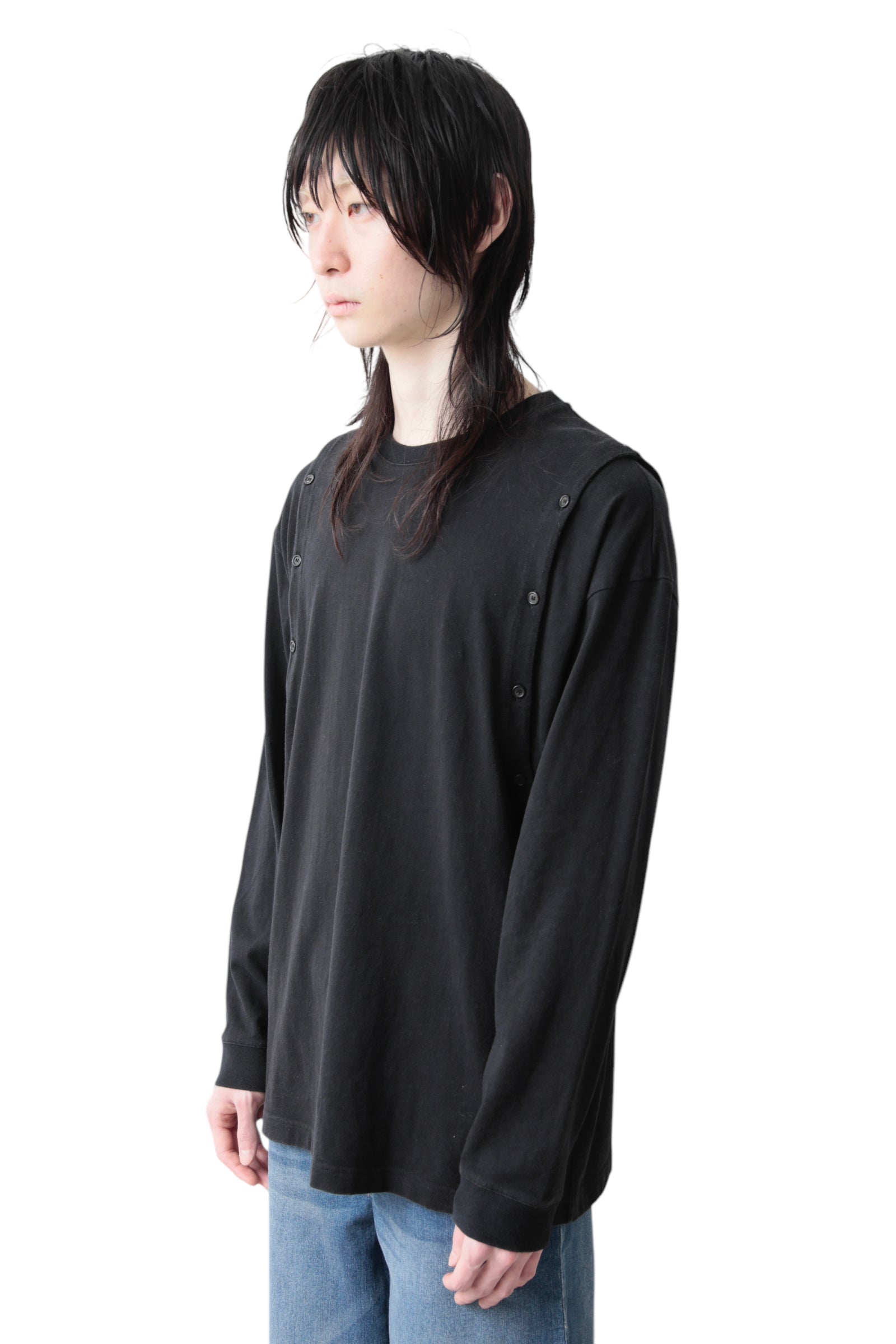 J.W ANDERSON DETACHABLE LONG SLEEVE T-SHIRT