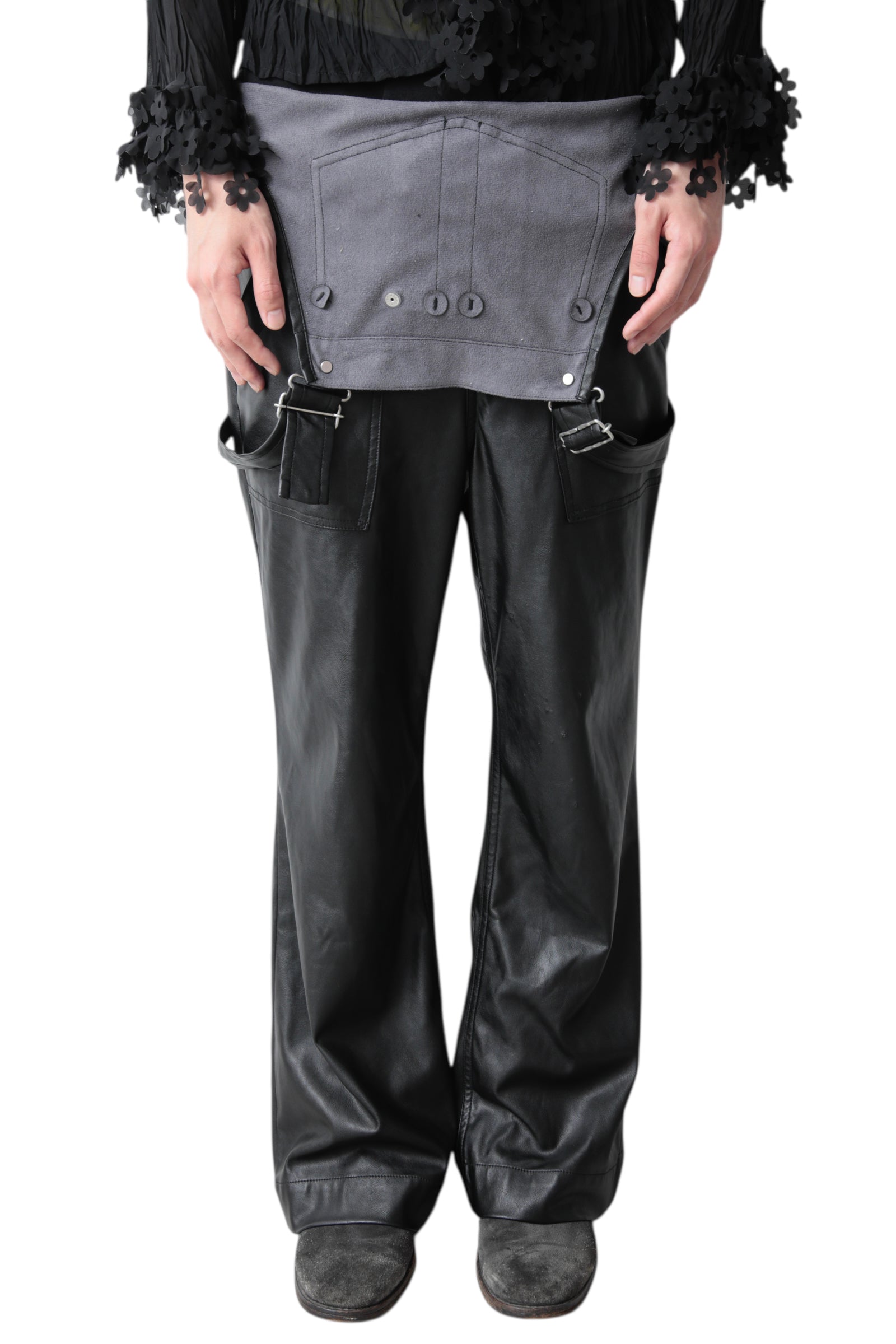 LEATHER FLARE OVERALL