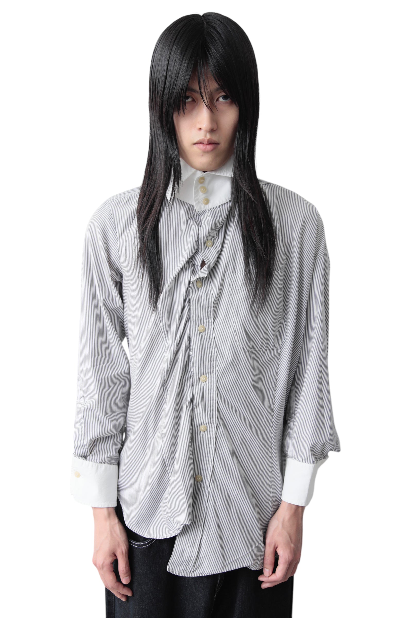 VIVIENNE WESTWOOD DEFORMATION HIGH NECK SHIRT